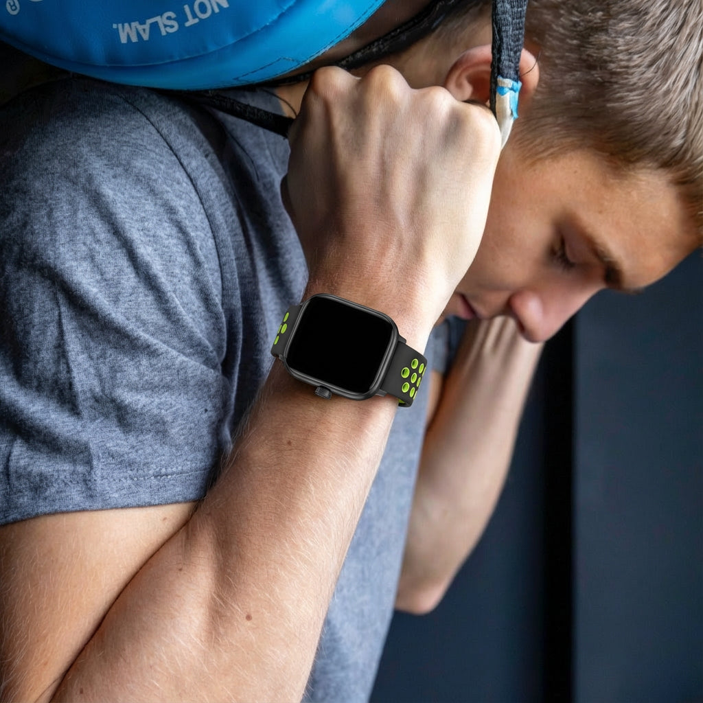 Redmi Watch 4 Sport Strap (Black/Lime)