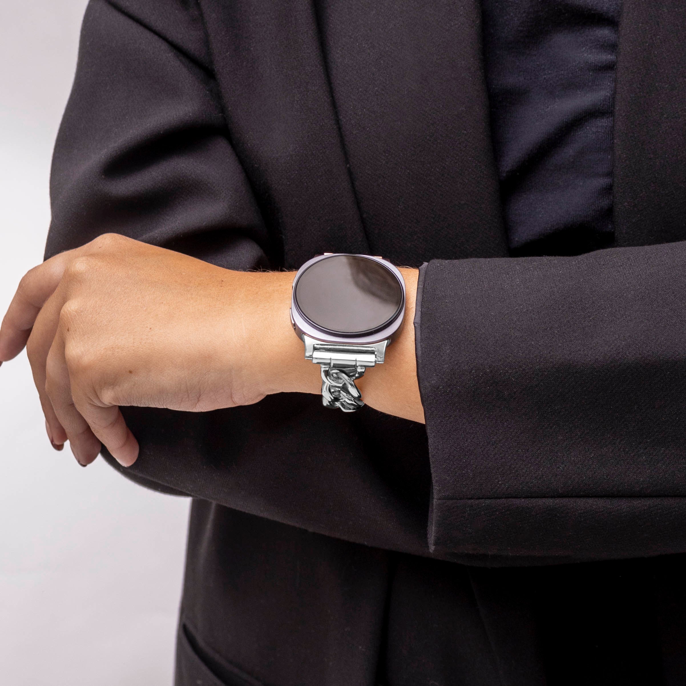 Bracelet chaîne en acier Samsung Galaxy Watch 9 - 44mm (argent)