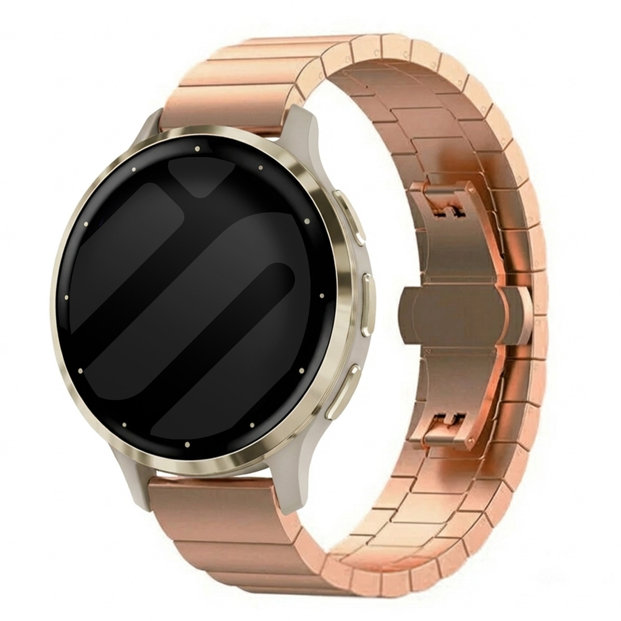 Bracelet acier Garmin Venu 3s (rose or)