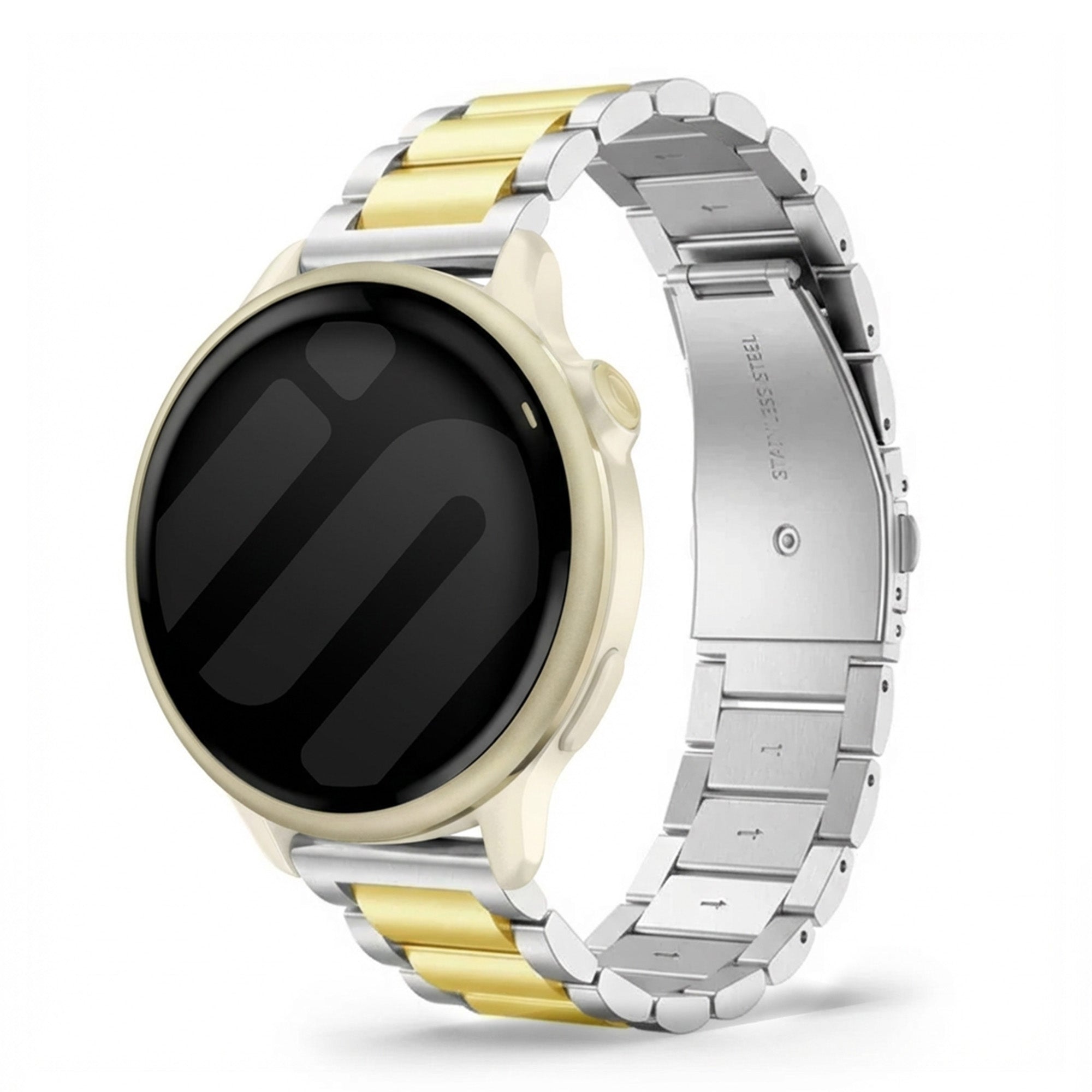 Bracelet acier Garmin Vivoactive 6 (argent/or)