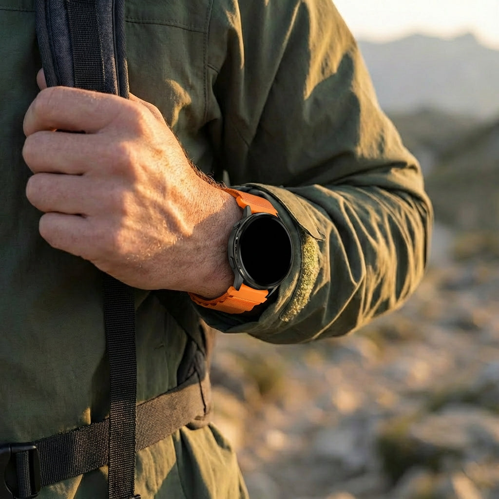 Bandz Bracelet nylon Alpine Garmin Vivomove HR (orange)