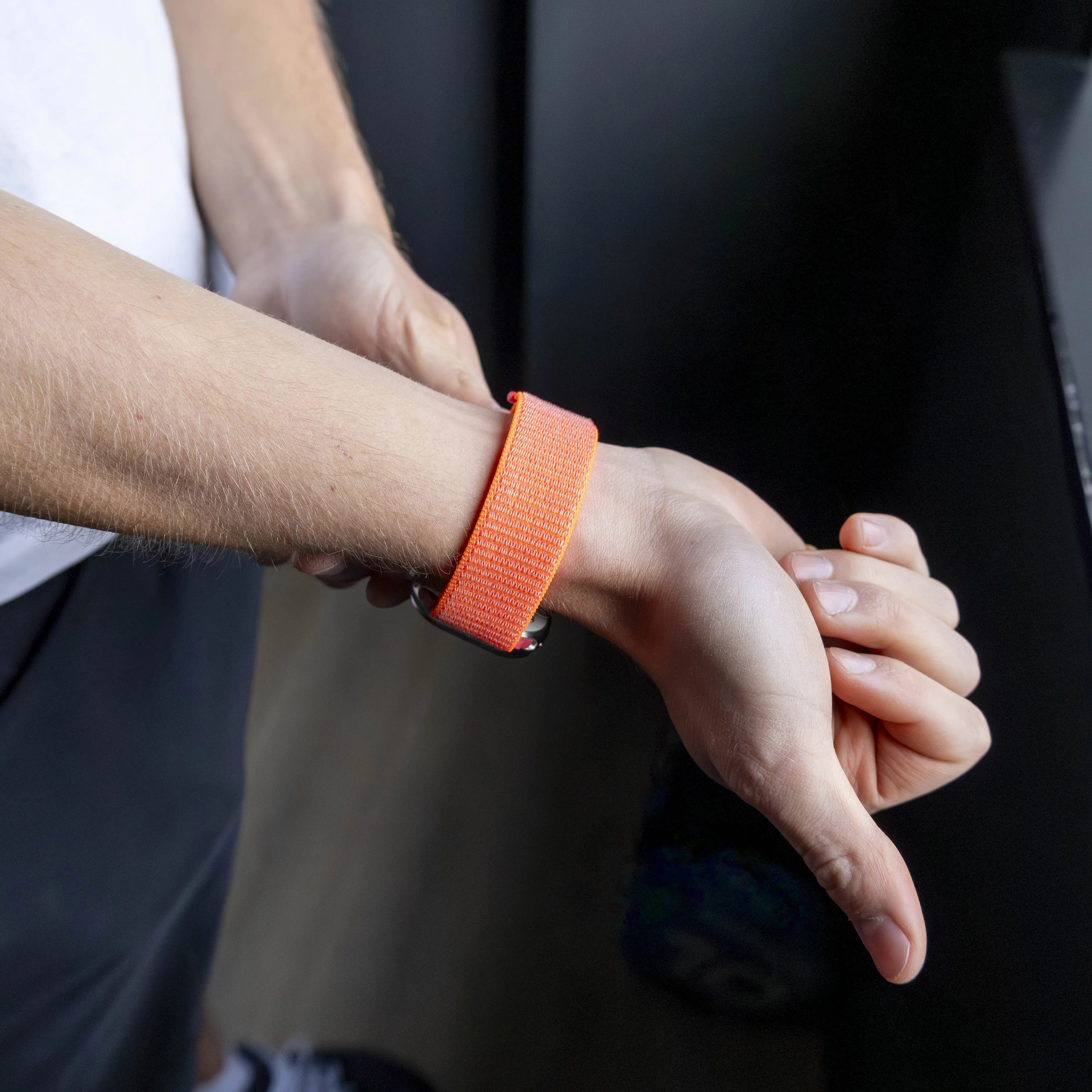 Bracelet nylon Apple Watch (orange)