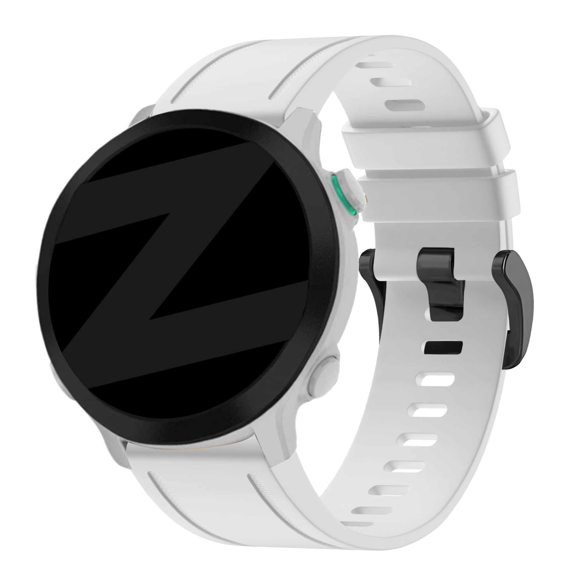Bandz Bracelet silicone à boucle Garmin D2 Delta S (blanc)