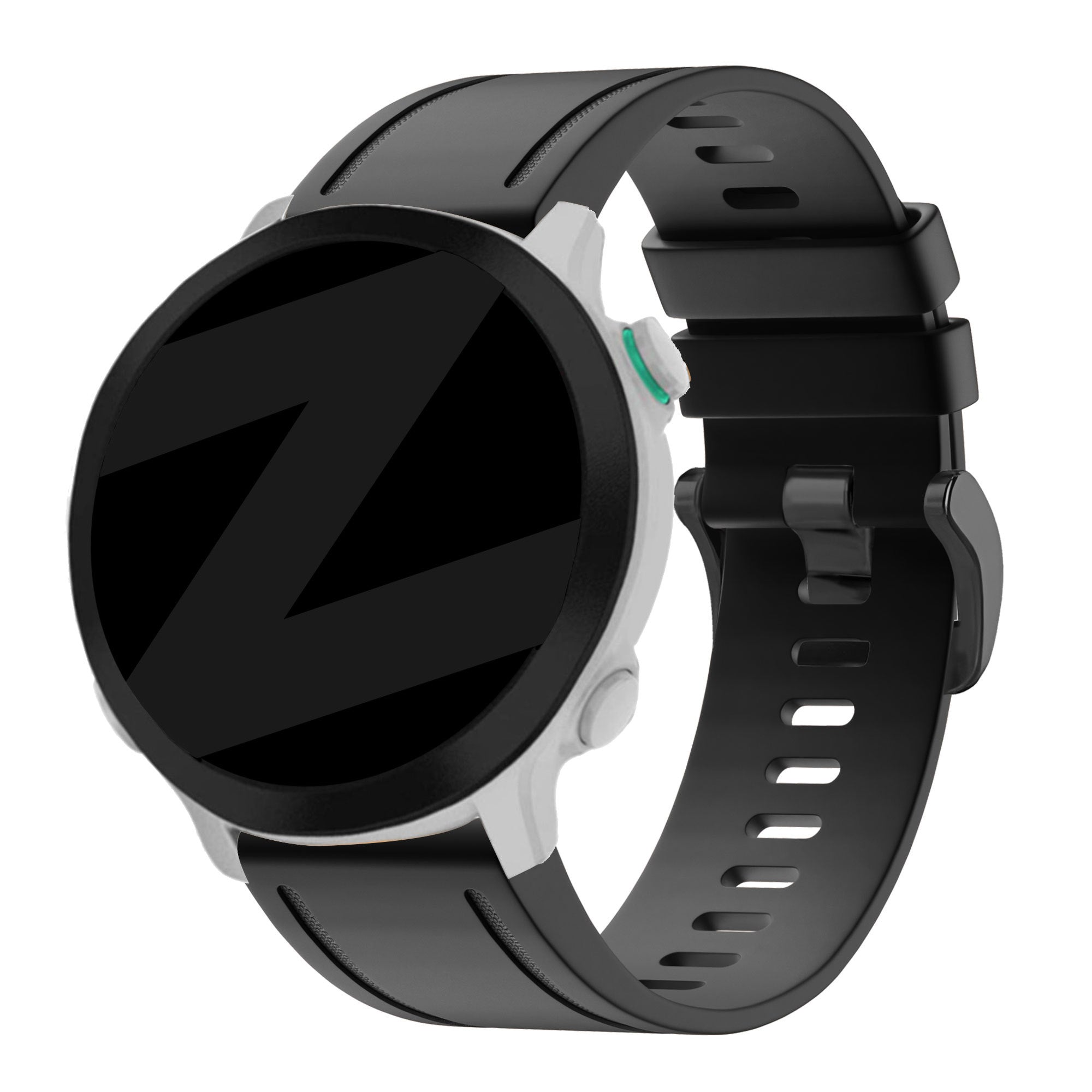 Bandz Bracelet silicone avec boucle Garmin Descent Mk2S (noir)