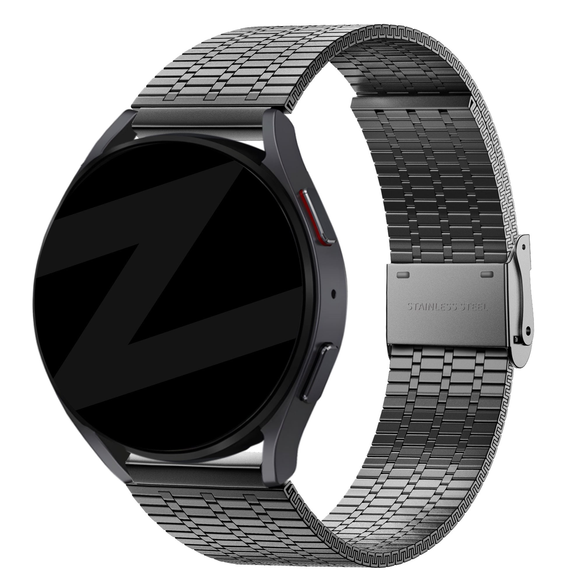 Bandz Bracelet acier réglable Garmin Forerunner 570 - 42mm (noir)