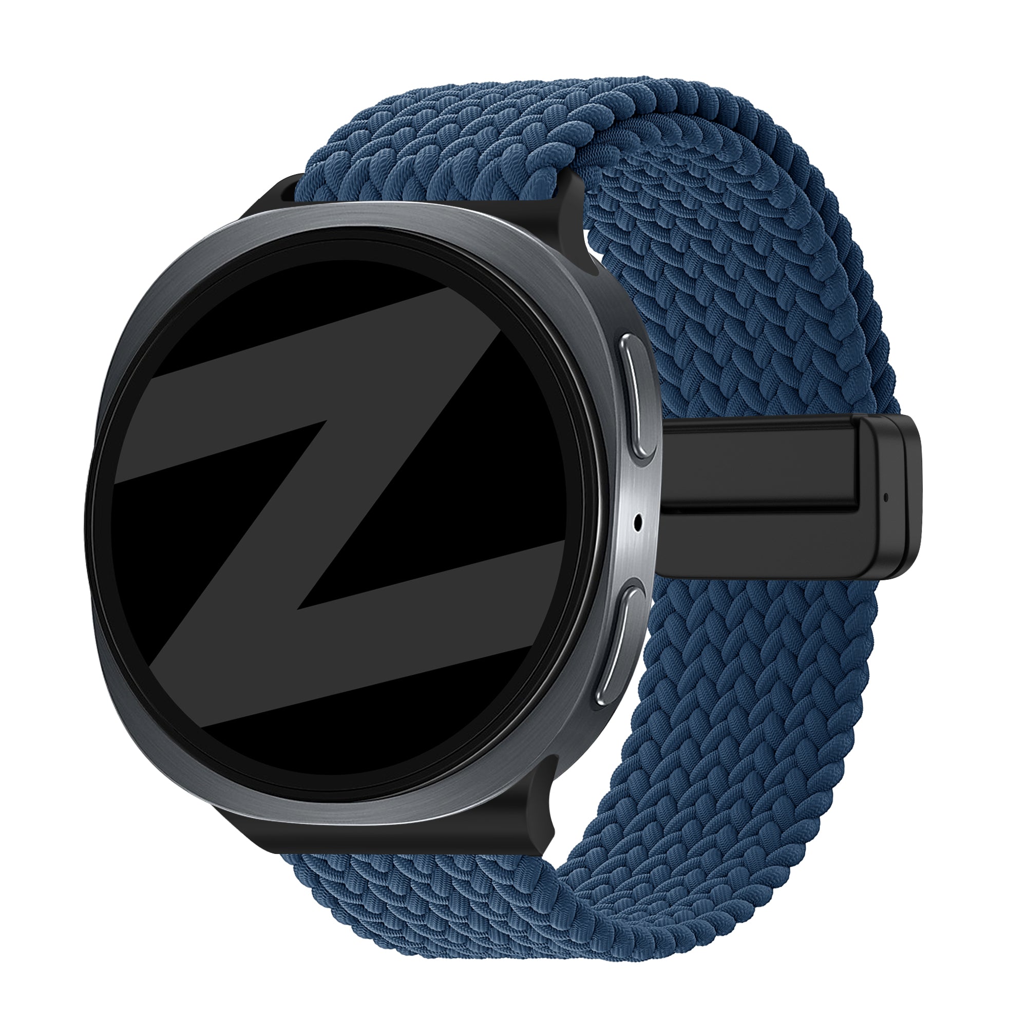 Bandz Bracelet tressé magnétique Samsung Galaxy Watch 9 - 40mm (bleu foncé)