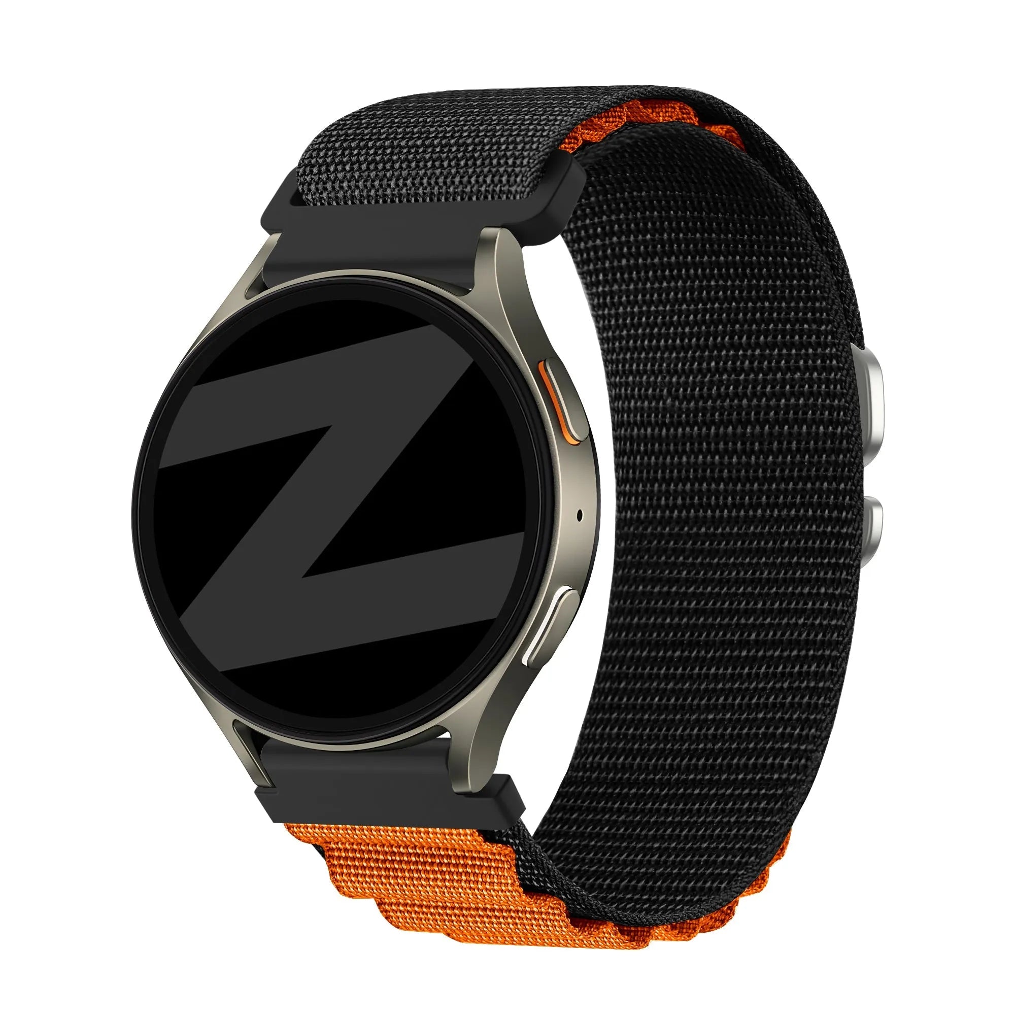 Bandz Bracelet nylon Alpine Xiaomi Amazfit GTS (noir/orange)