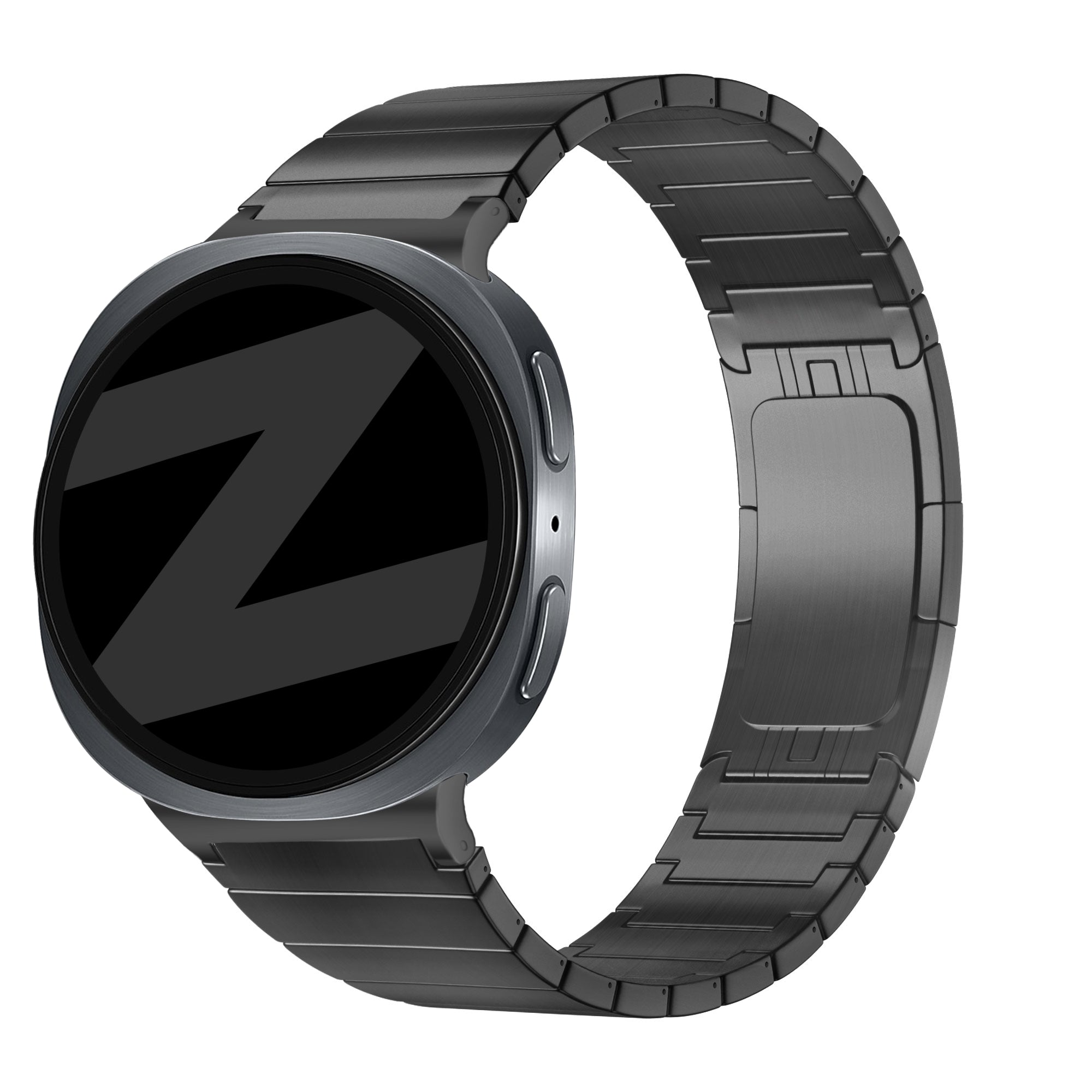 Bandz Bracelet titane 'One Bead' Samsung Galaxy Watch 8 - 44mm (noir)