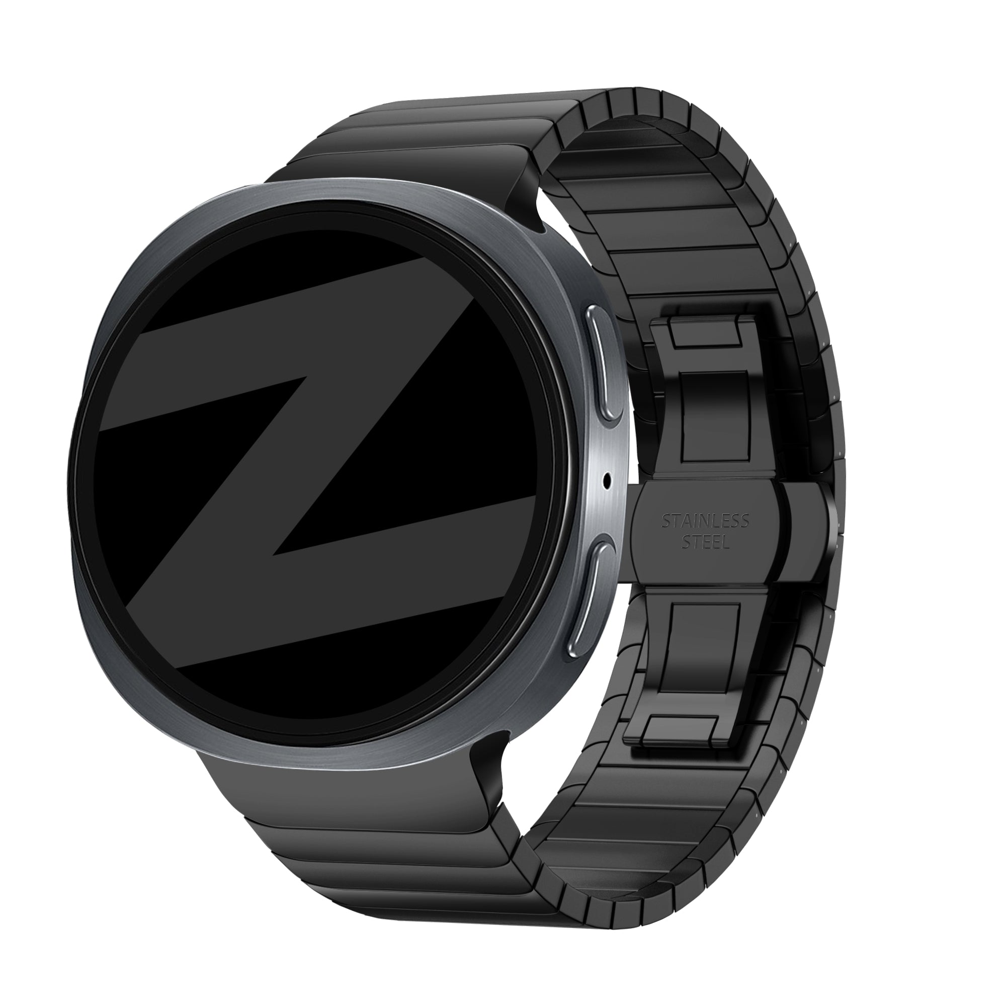 Bandz Bracelet acier 'One Bead' Samsung Galaxy Watch 8 - 44mm (noir)