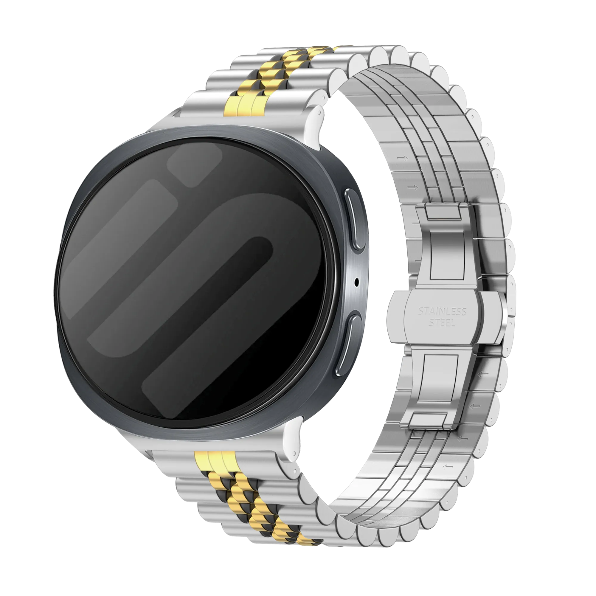 Bracelet acier 'Jubilee' Samsung Galaxy Watch 9 - 40mm (argent/or)