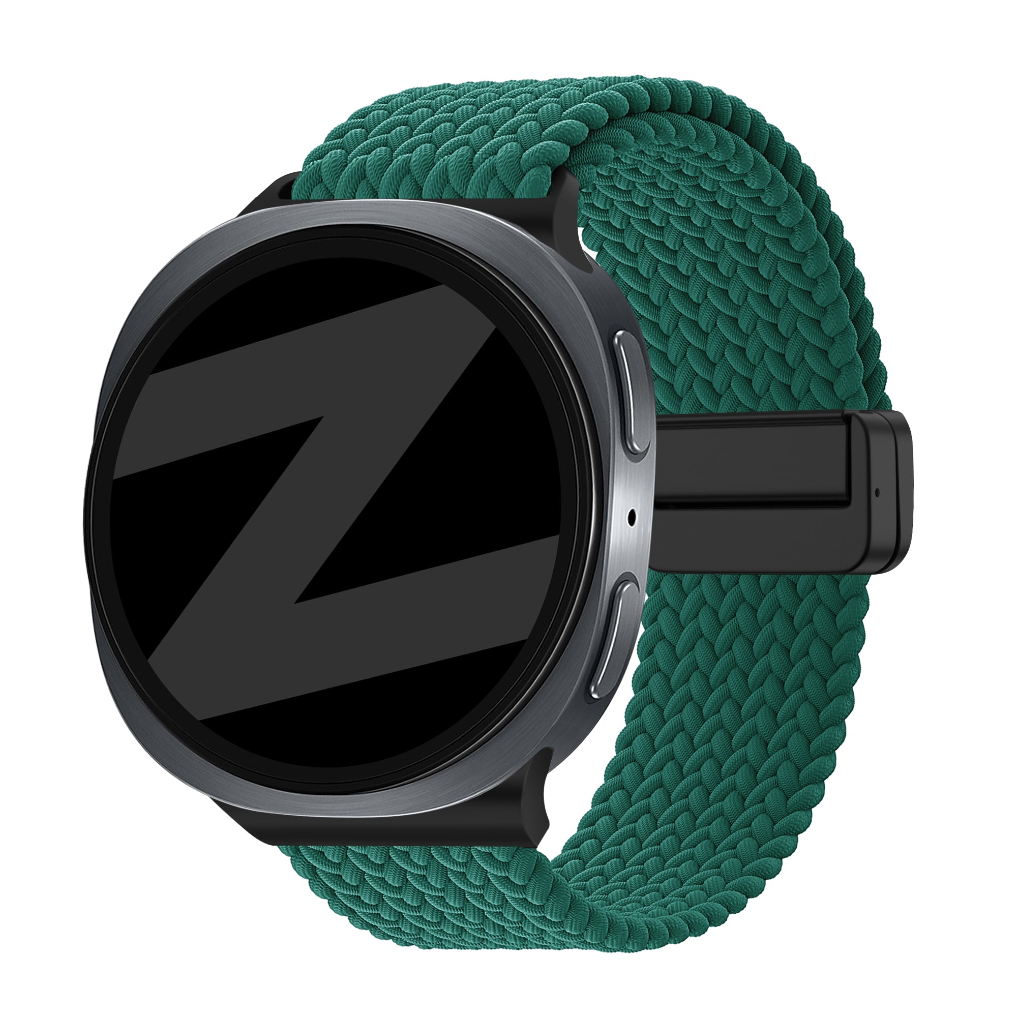 Bandz Bracelet tissé magnétique Samsung Galaxy Watch 8 Classic (vert)