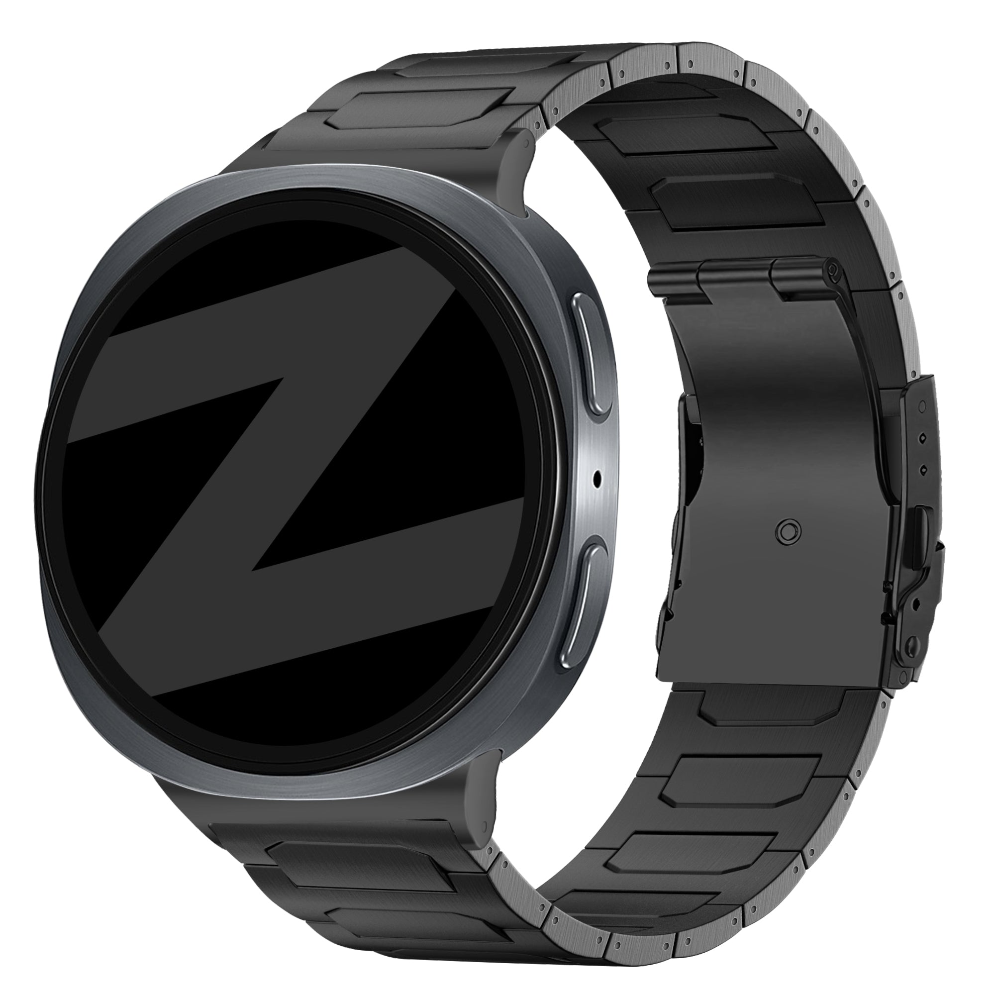 Bandz Bracelet titane 'Deluxe' Samsung Galaxy Watch 8 Classic (noir)