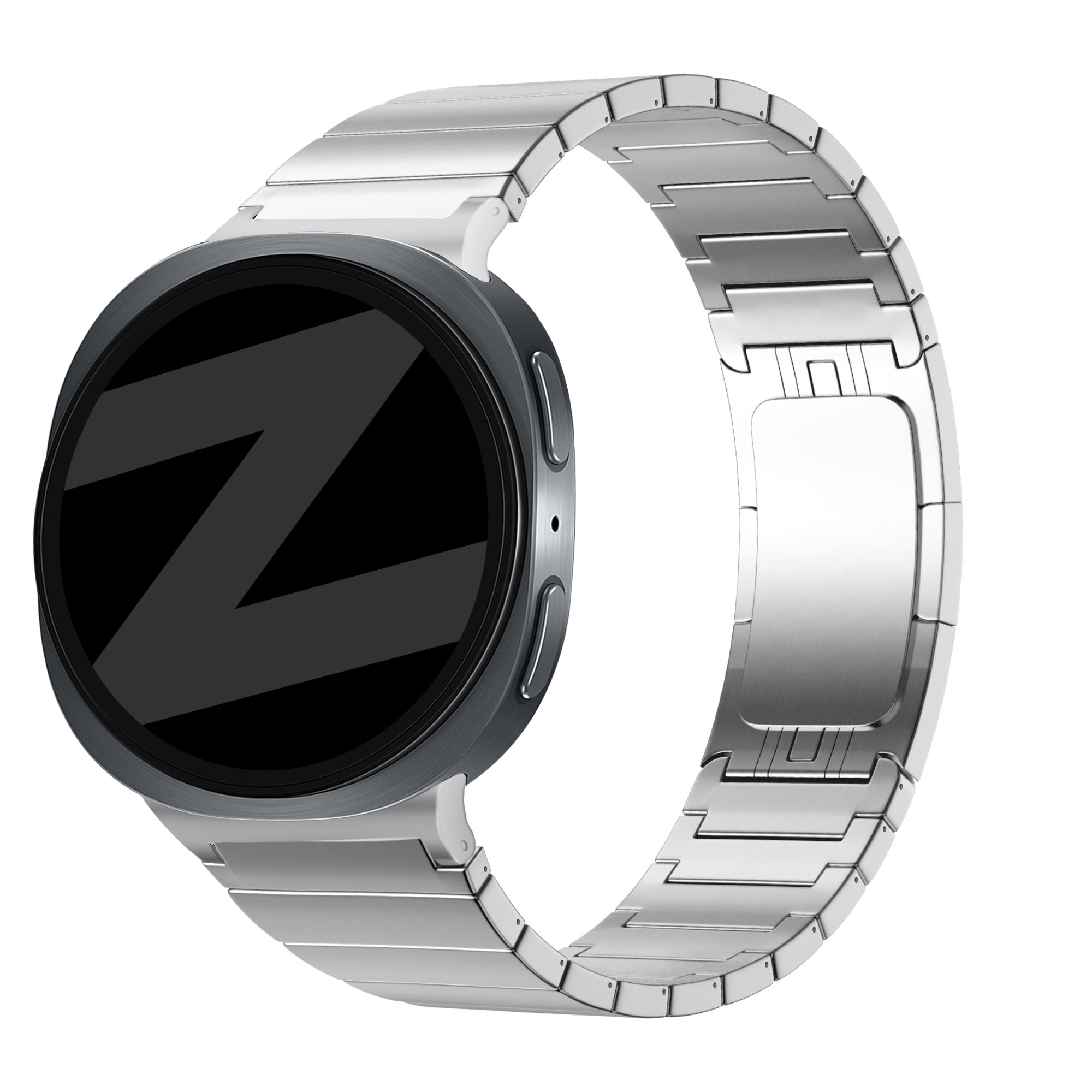 Bandz Samsung Galaxy Watch 9 - 40mm Titanium Strap 'One Bead' (Silver)