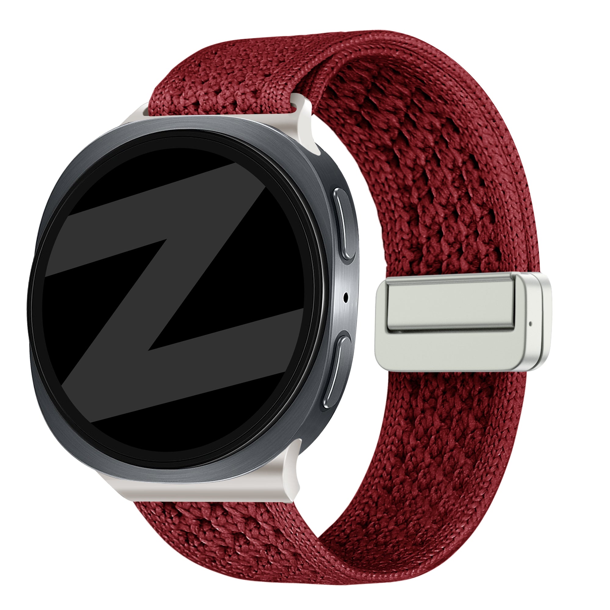 Bandz Bracelet nylon Vintage Samsung Galaxy Watch 8 - 40mm (bordeaux)