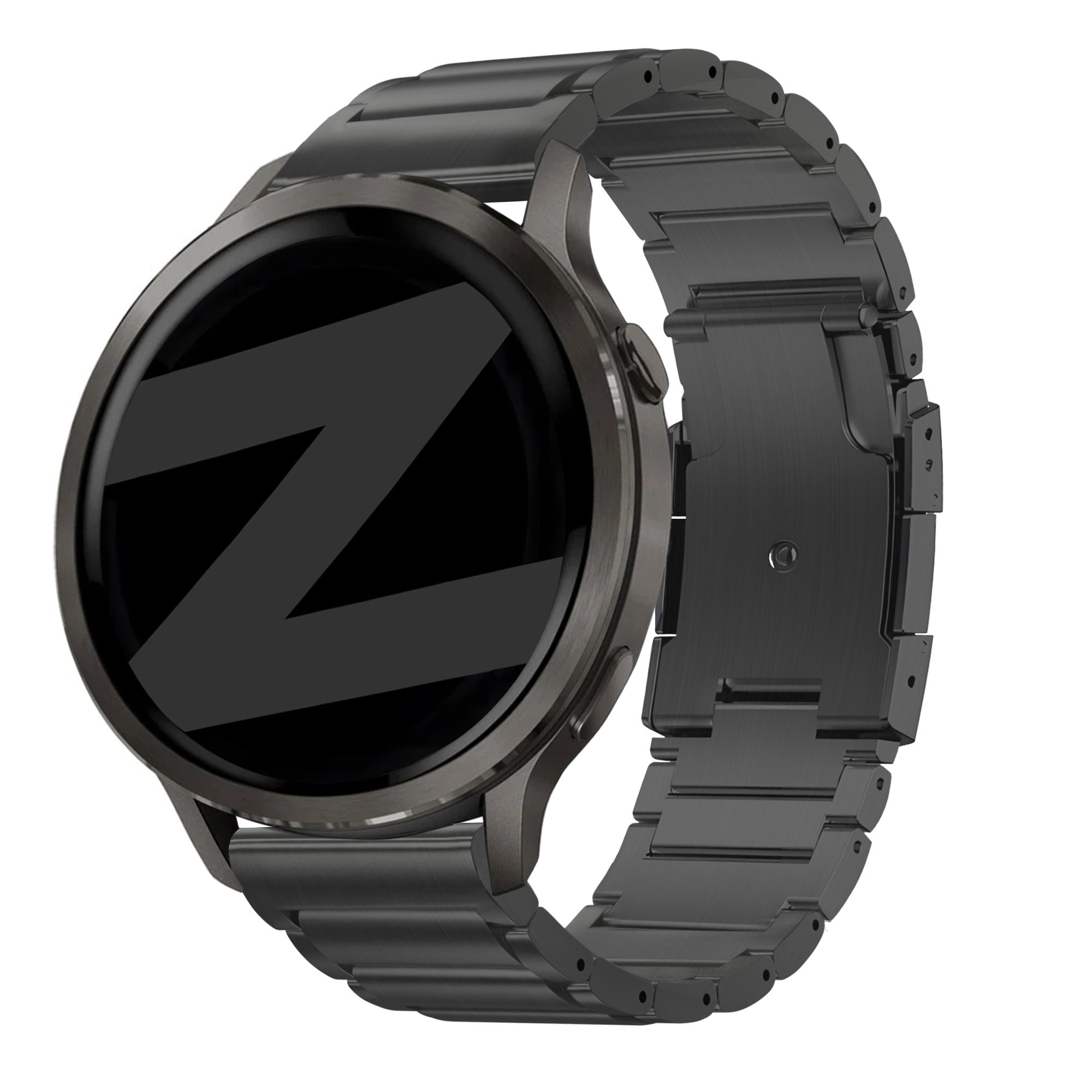 Bandz Bracelet titane à maillons Garmin D2 Air X15 (noir)