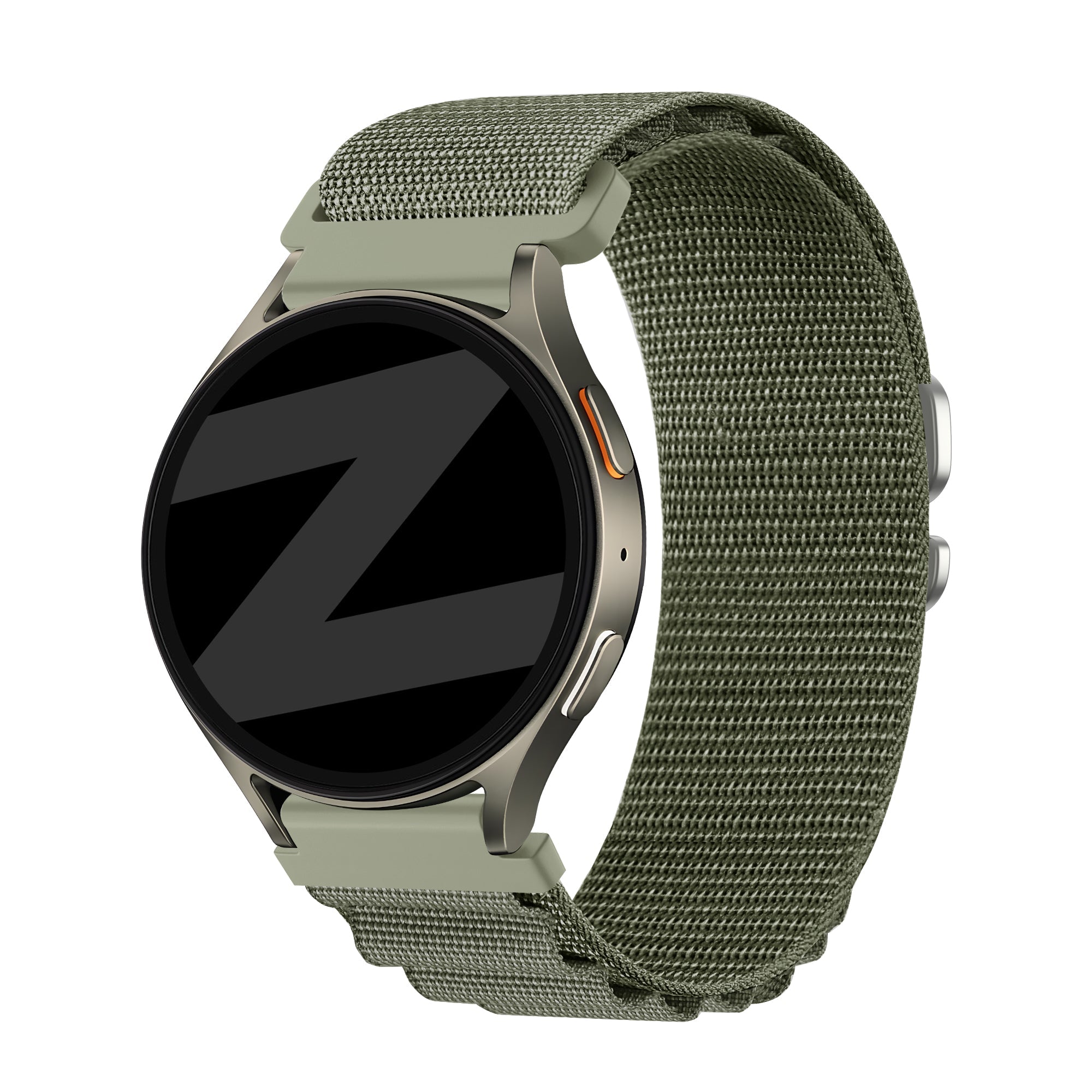 Bandz Bracelet nylon Alpine Huawei Watch GT 5 Pro - 46mm (vert olive)
