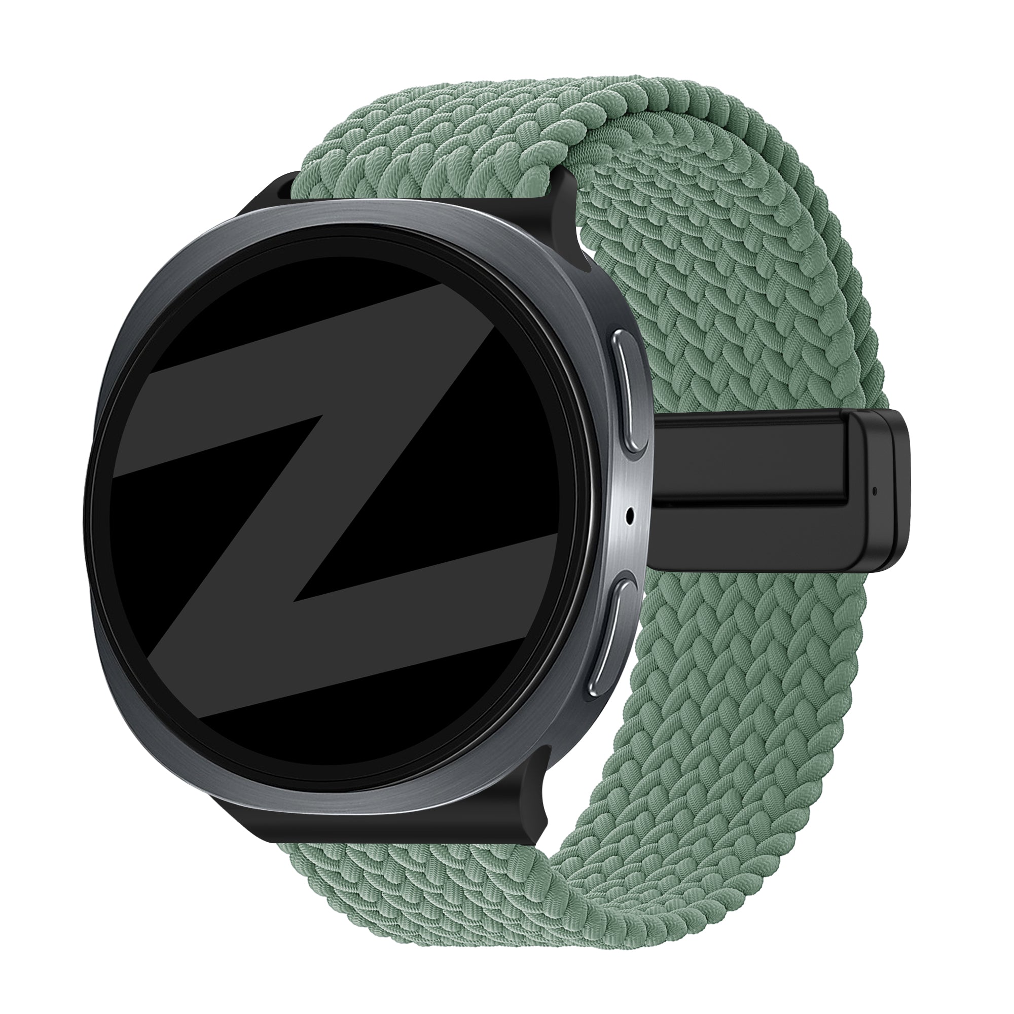 Bandz Bracelet tressé magnétique Samsung Galaxy Watch 9 - 40mm (viridien)