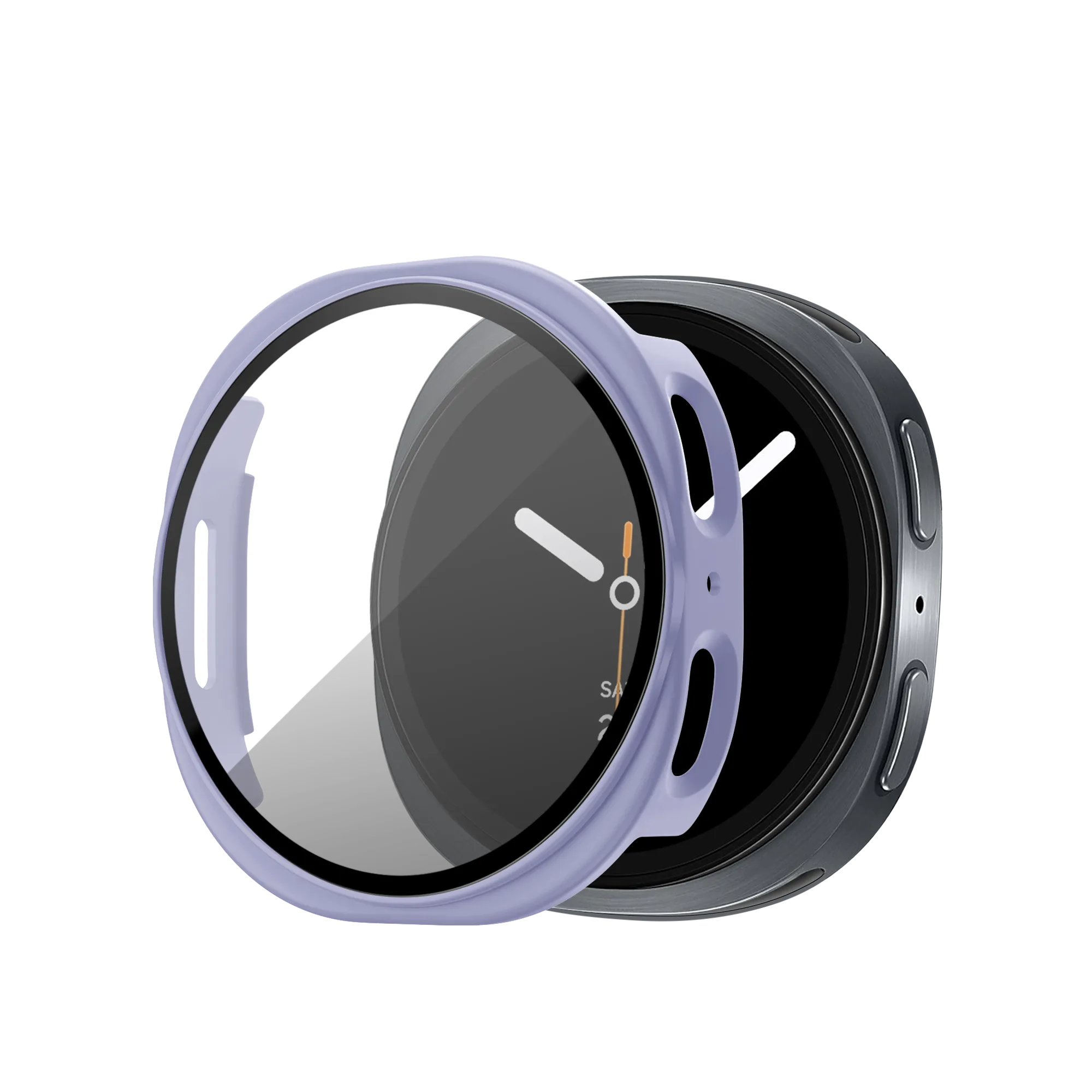 Bandz Coque PC avec verre Samsung Galaxy Watch 8 / 9 - 40mm (Purple)