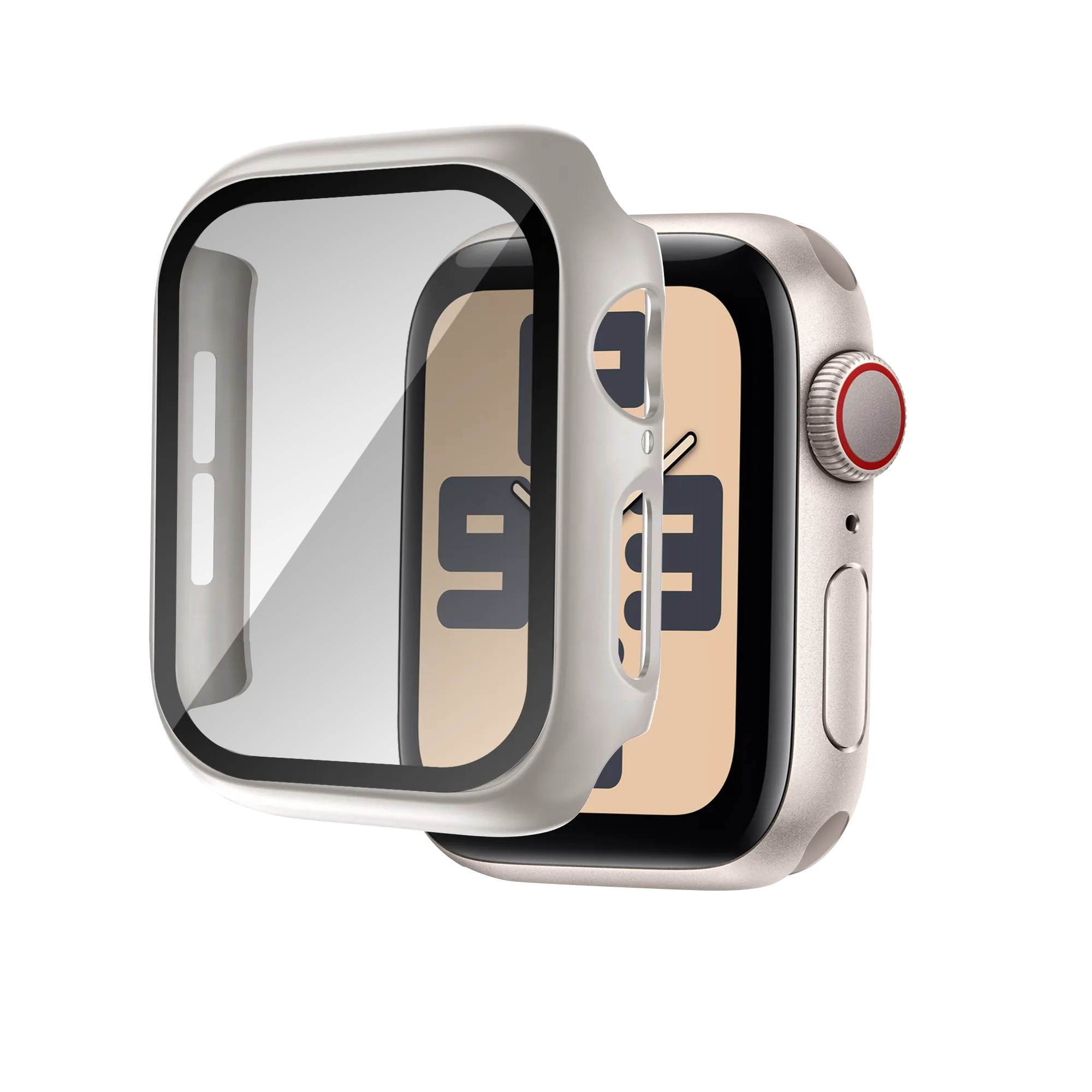 Bandz Coque PC avec verre Apple Watch 10 & 11 - 46mm (titane)