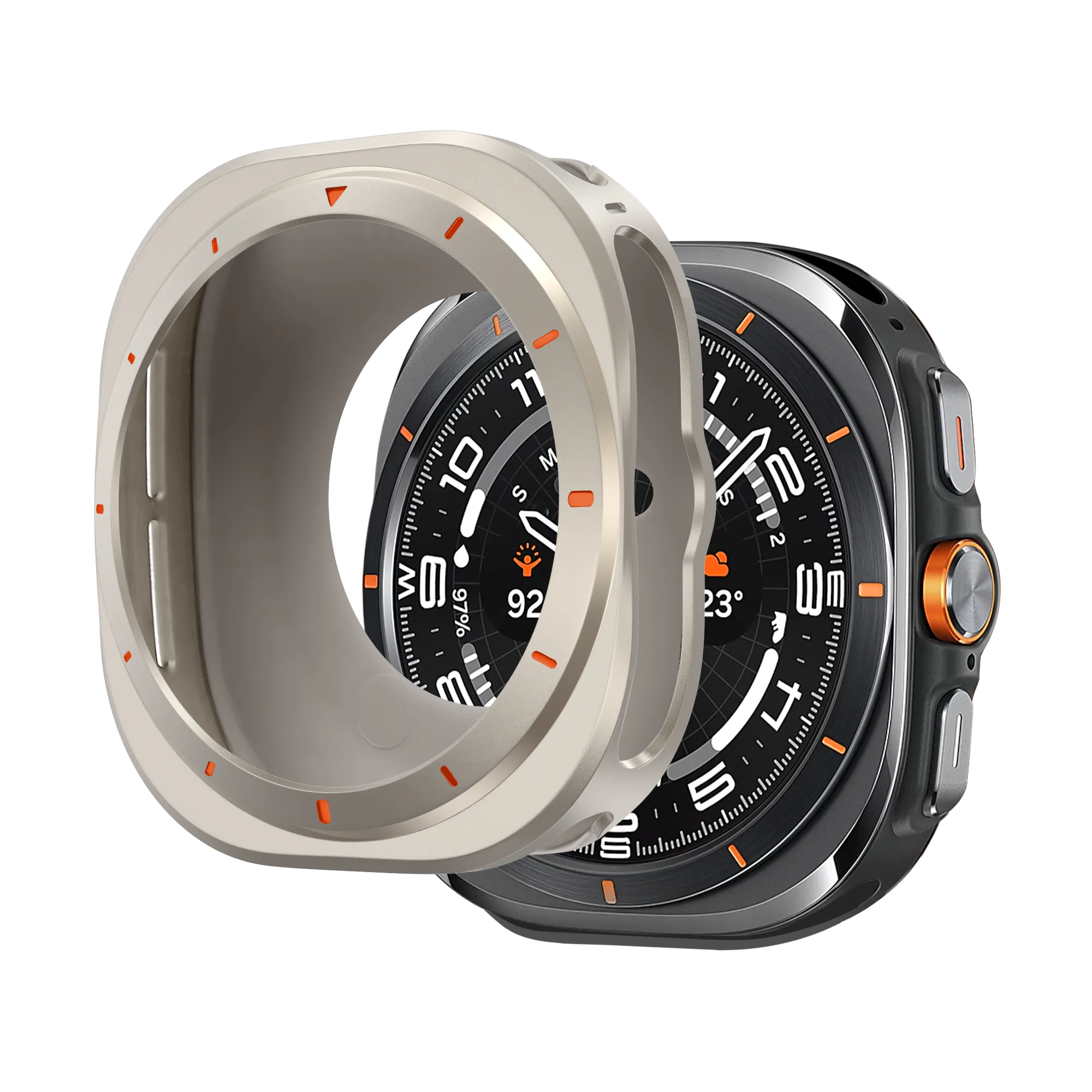 Bandz Coque metallique Samsung Galaxy Watch Ultra (titane)
