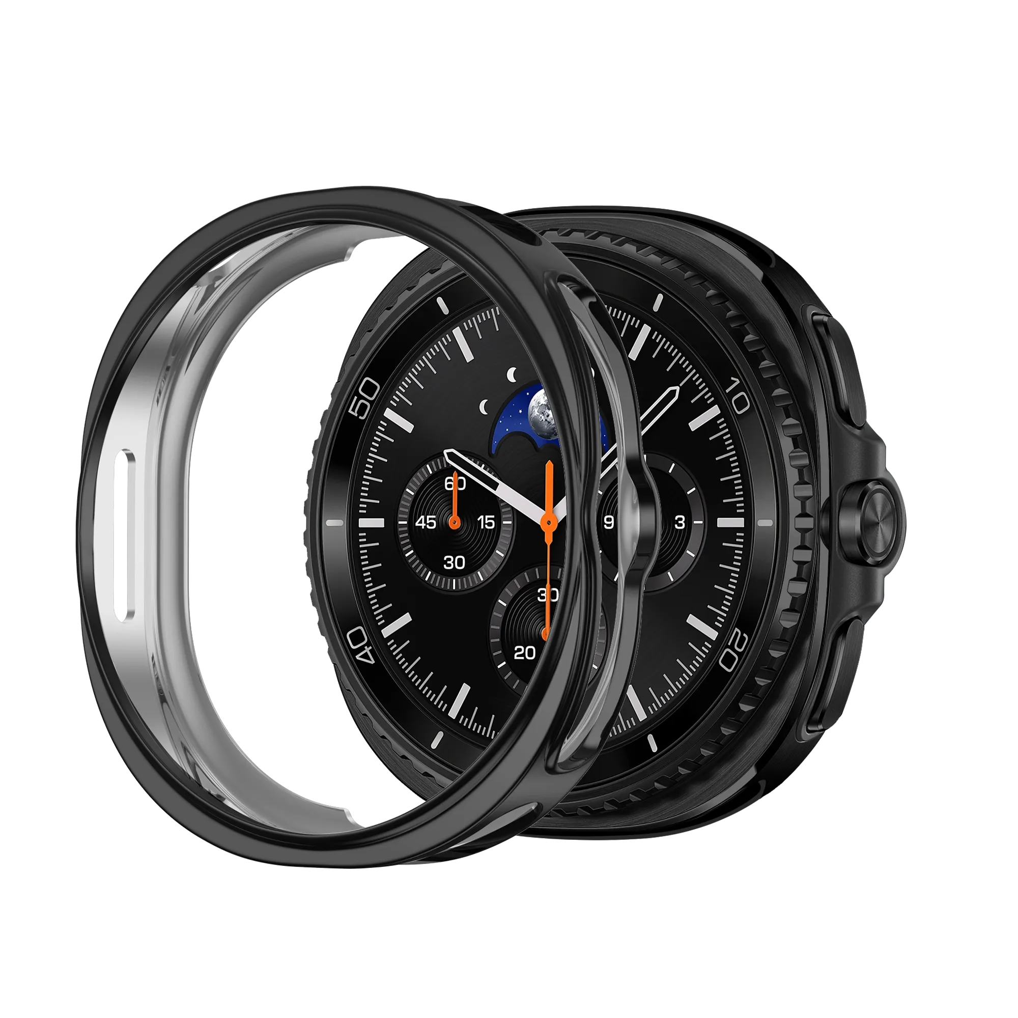 Bandz Coque TPU Samsung Galaxy Watch 8 Classic (noir)