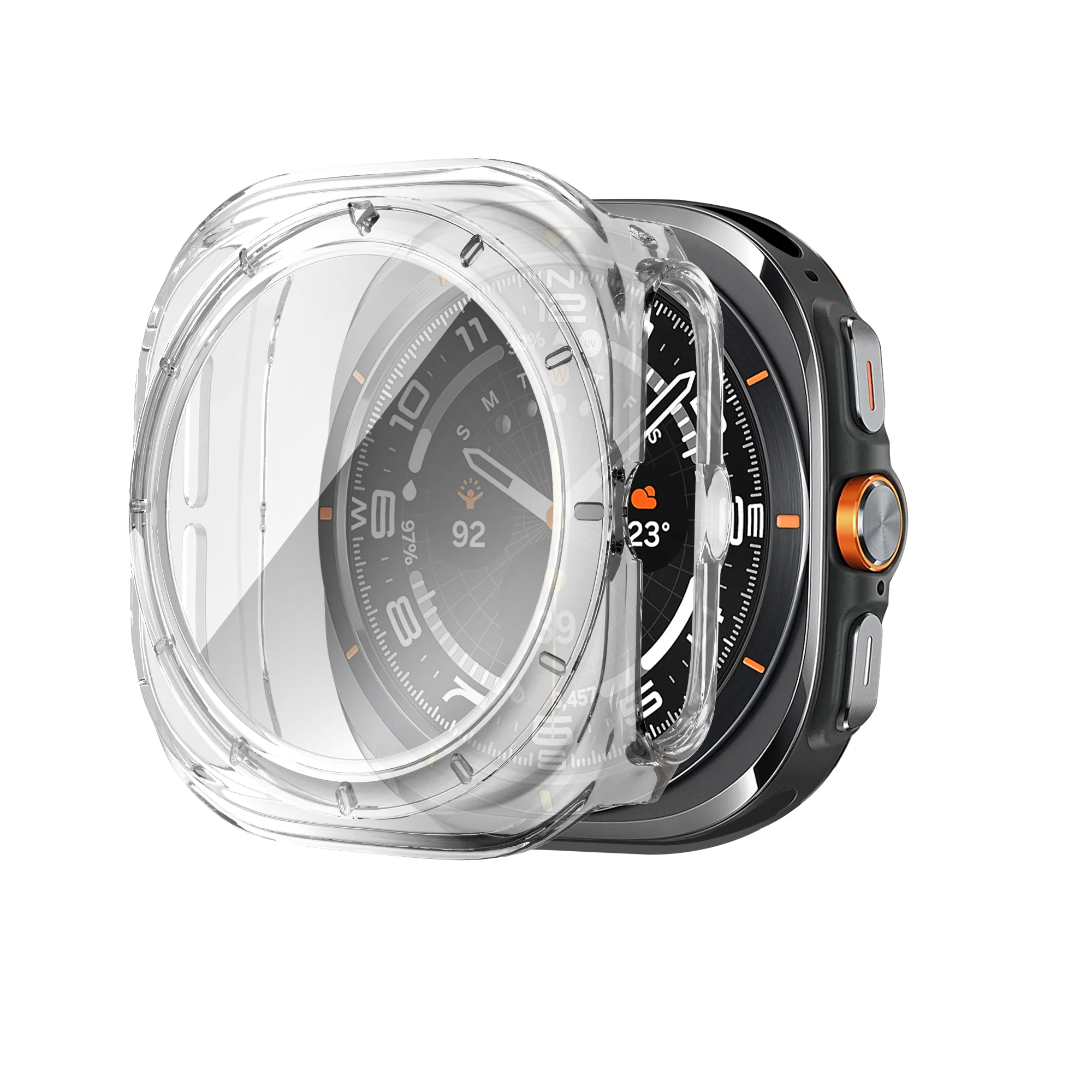 Bandz Coque PC avec verre Samsung Galaxy Watch Ultra (transparent)