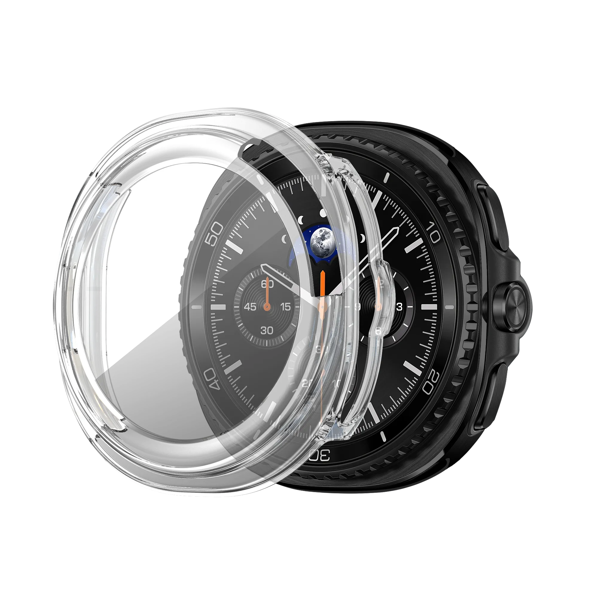 Bandz Coque PC avec verre Samsung Galaxy Watch 8 Classic (transparent)