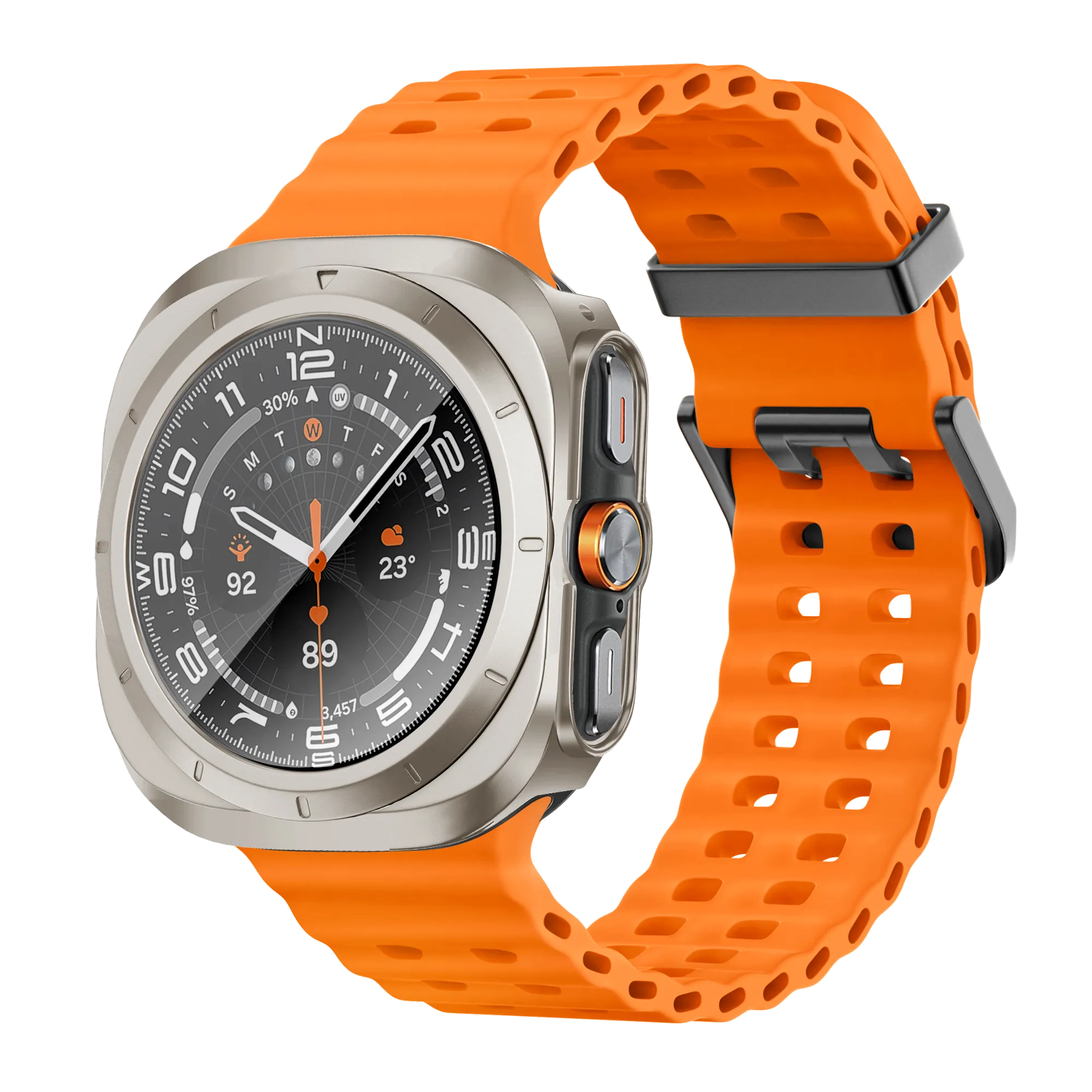 Bandz Coque PC avec verre Samsung Galaxy Watch Ultra (titane)