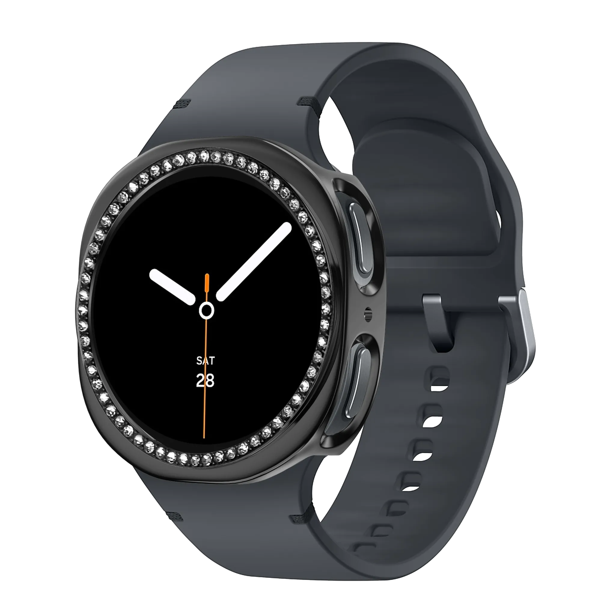 Bandz Coque PC Diamante Samsung Galaxy Watch 8 -40mm / 9 - 40mm (noir)