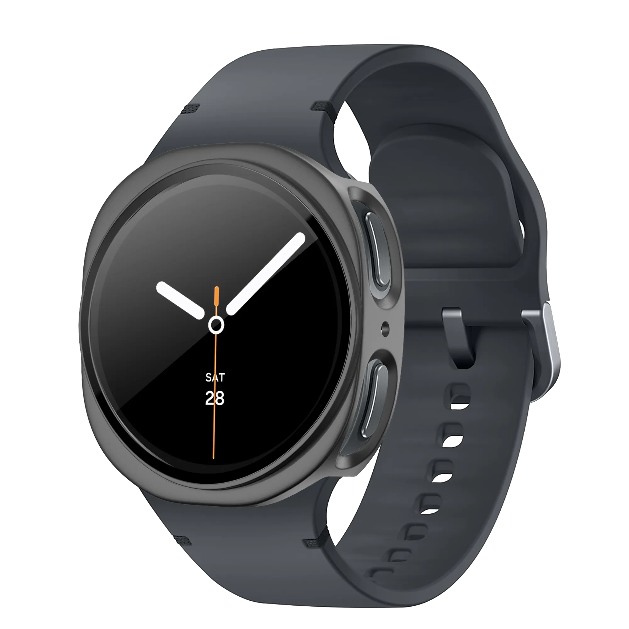 Bandz Coque PC avec verre Samsung Galaxy Watch 8 / 9 - 44mm (gris titane)