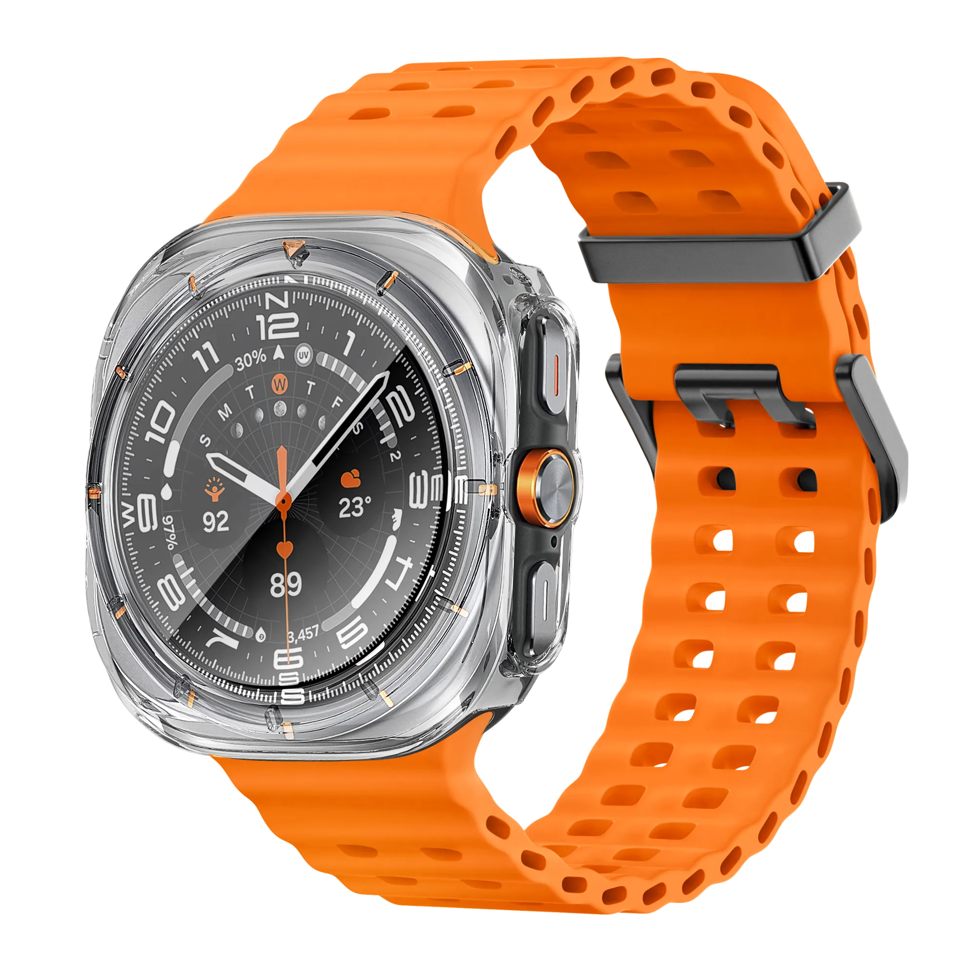 Bandz Coque PC avec verre Samsung Galaxy Watch Ultra (transparent)