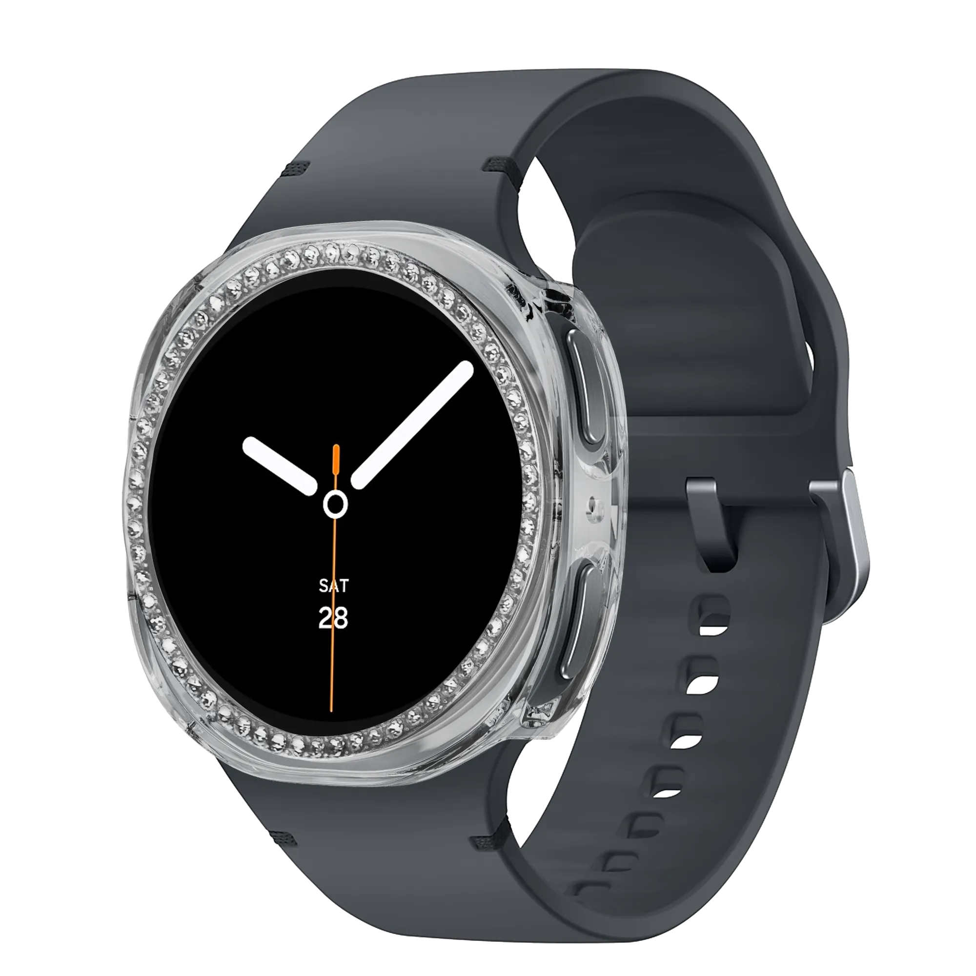 Bandz Coque PC Diamante Samsung Galaxy Watch 8 - 40mm / 9 - 40mm (transparent)