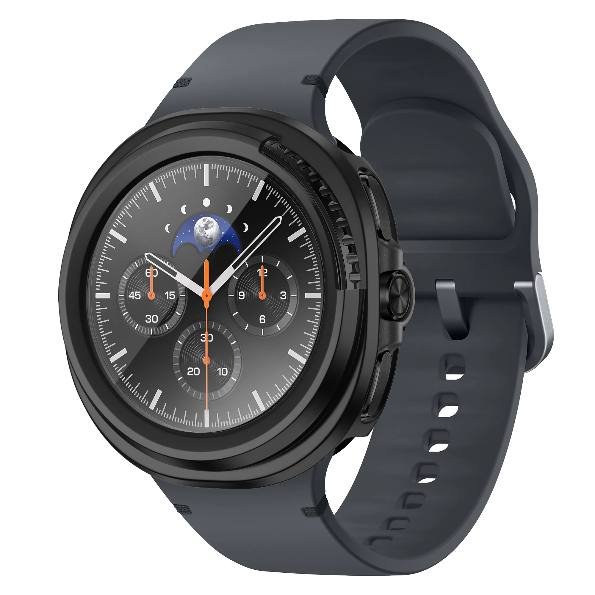 Bandz Coque PC avec verre Samsung Galaxy Watch 8 Classic (noir)