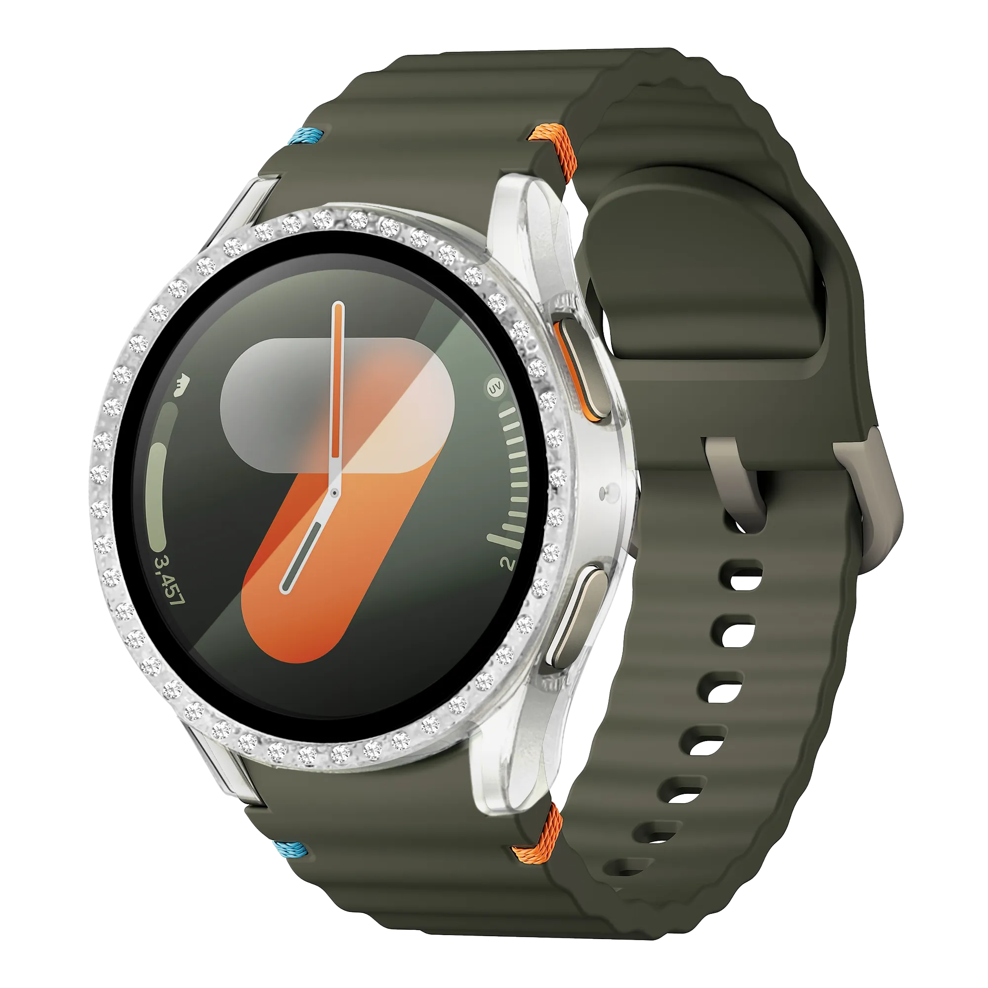 Samsung Galaxy Watch 7 - 40mm Diamond Case with Glass (Transparent)