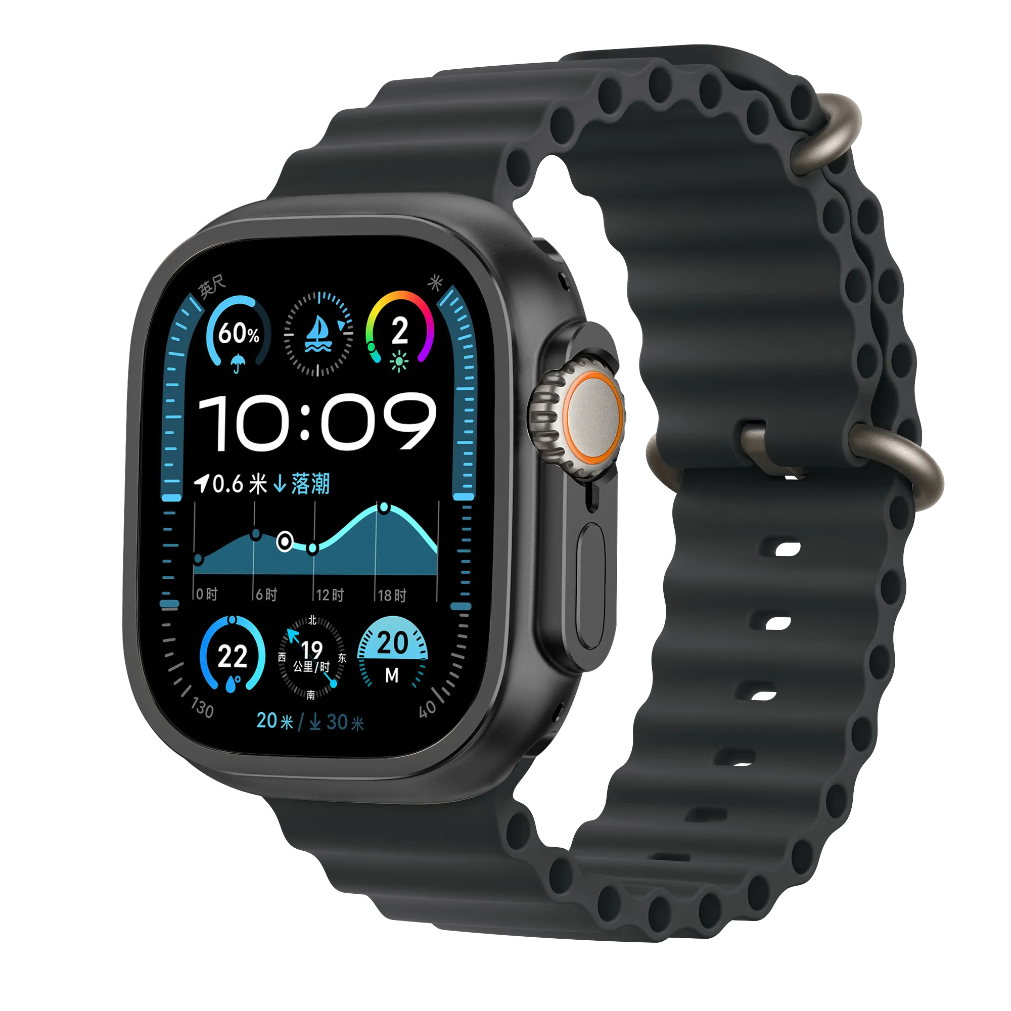 Bandz Apple Watch Ultra - 49mm Metal Case (Black)
