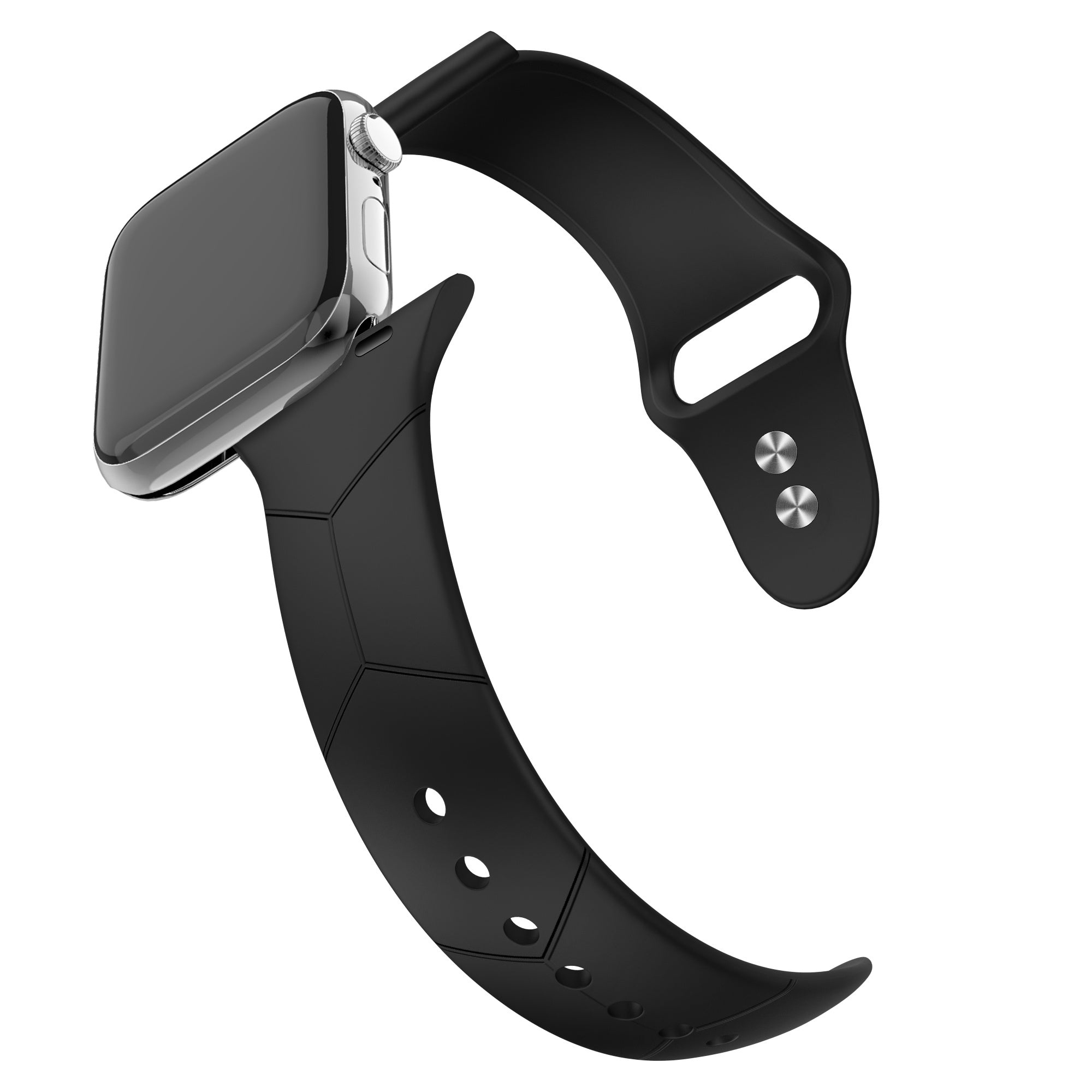 BALR Bracelet sport 'Hexagone' Apple Watch Ultra (noir)