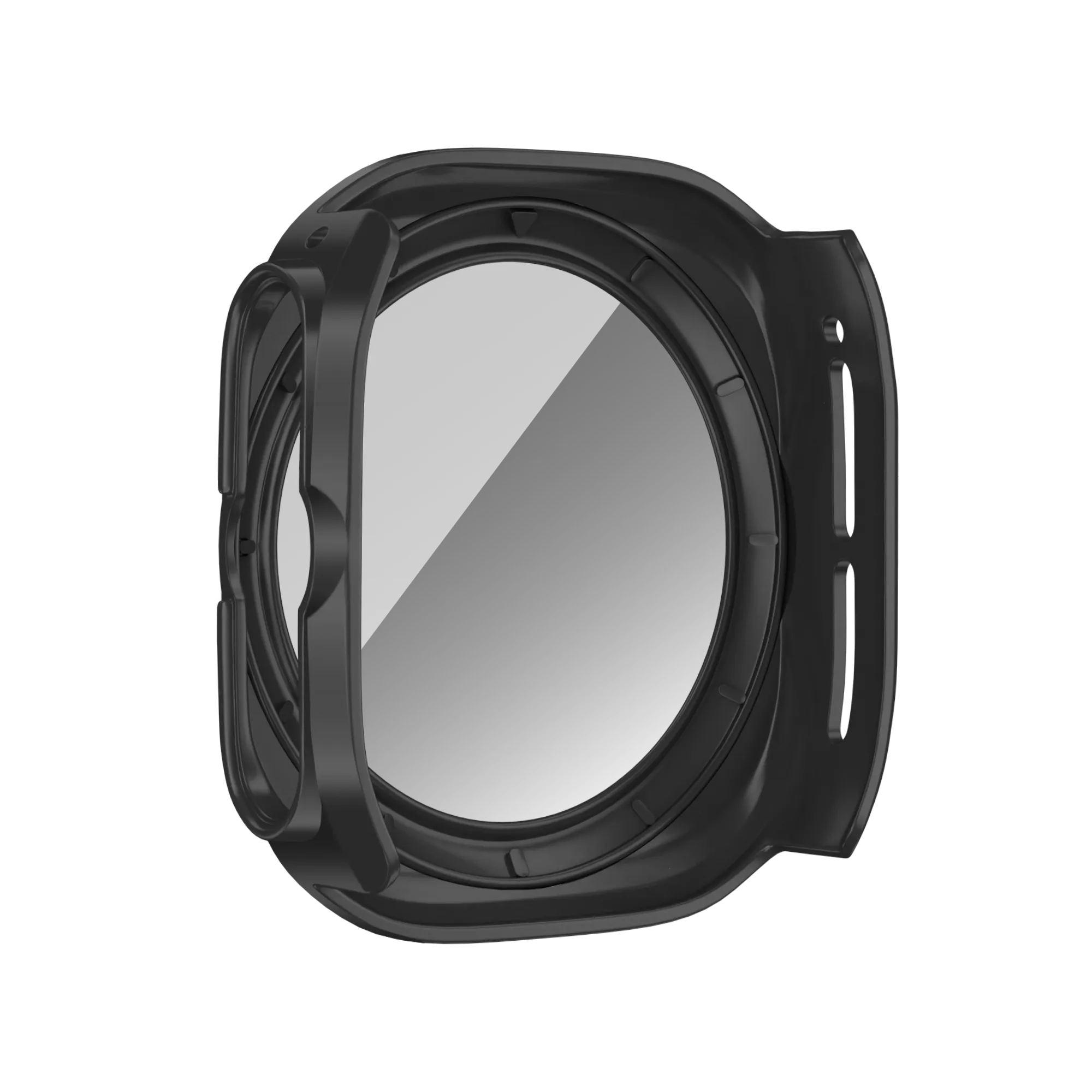 Bandz Samsung Galaxy Watch Ultra PC Case with Glass (Black)