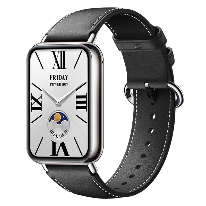 Bracelet cuir Xiaomi Smart Band 10 Pro (noir)