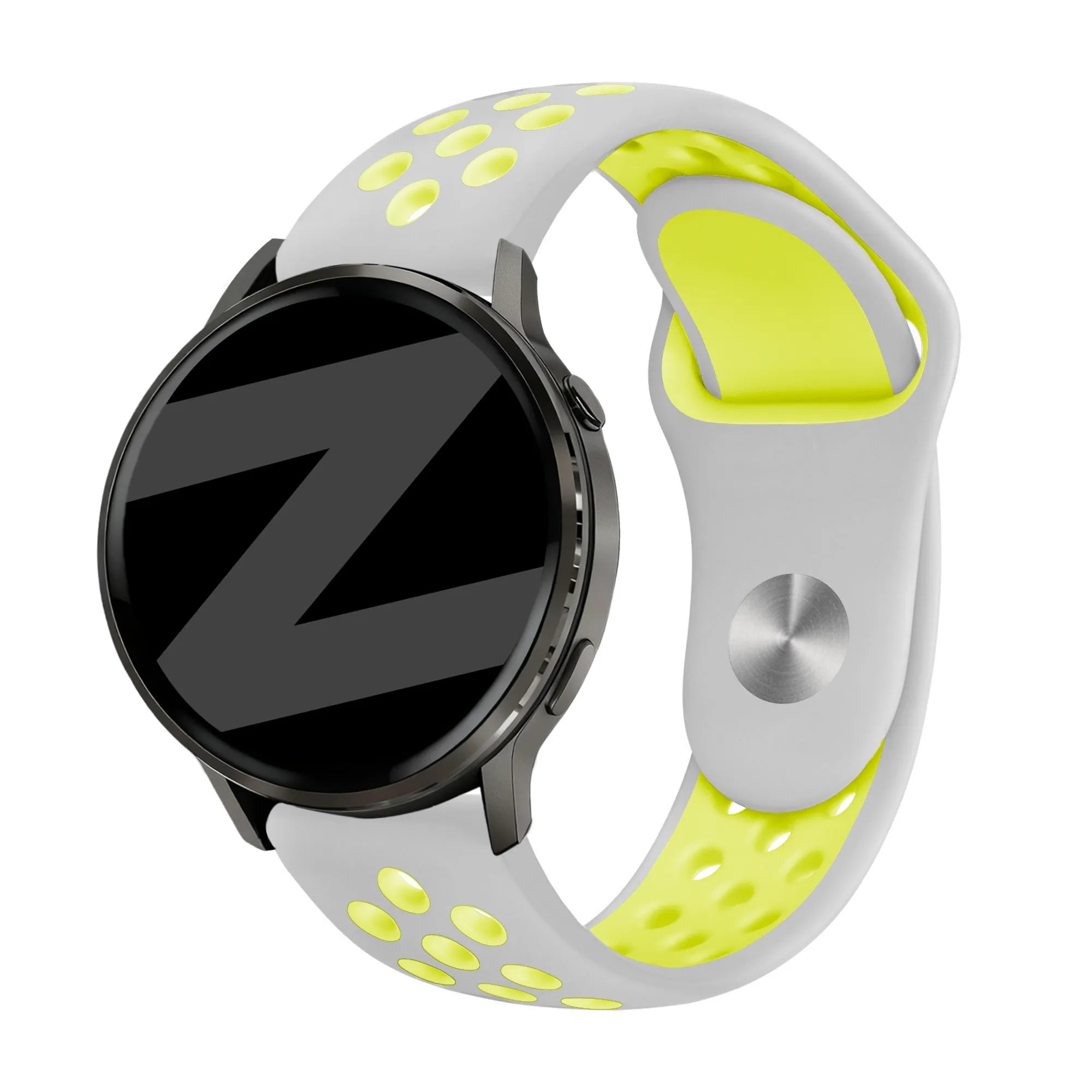 Bandz Bracelet sport 'Deluxe' Garmin Venu SQ (gris/jaune)