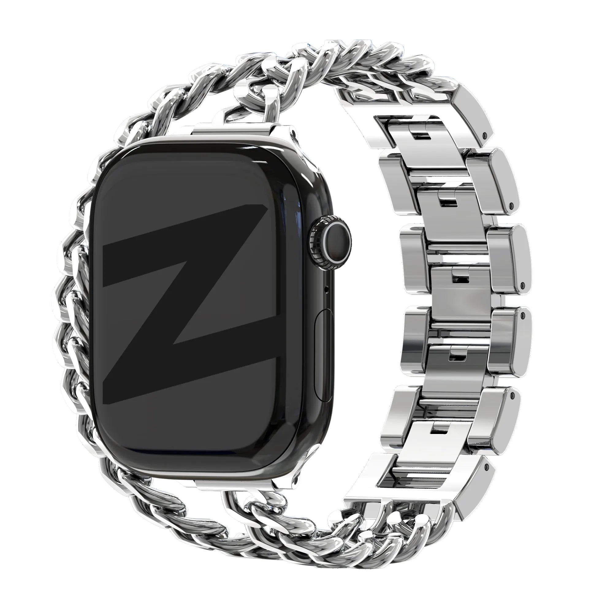 Bandz Bracelet acier 'Double Tour' Apple Watch (argent)