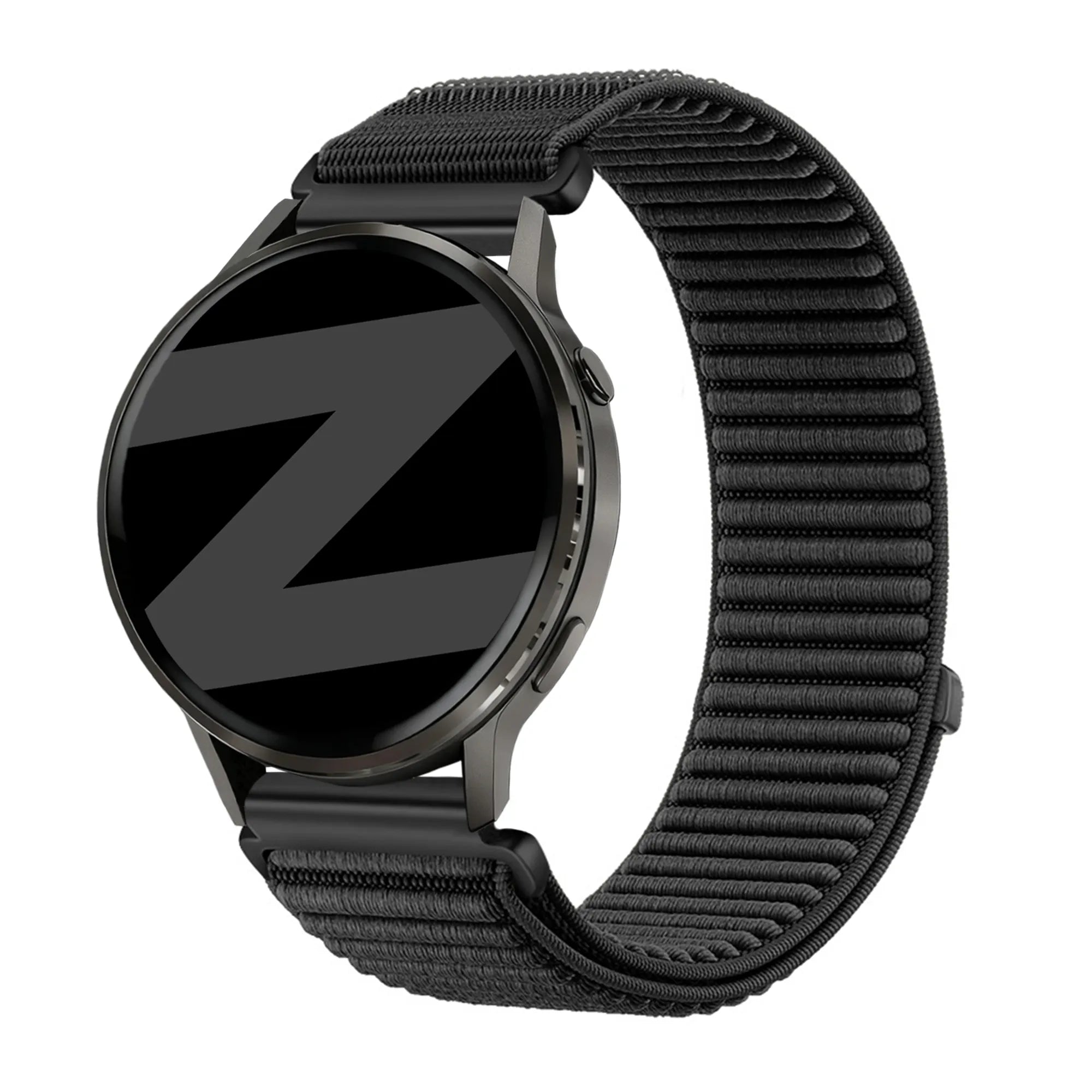 Bandz Bracelet nylon ondulé Garmin Vivomove HR (noir)