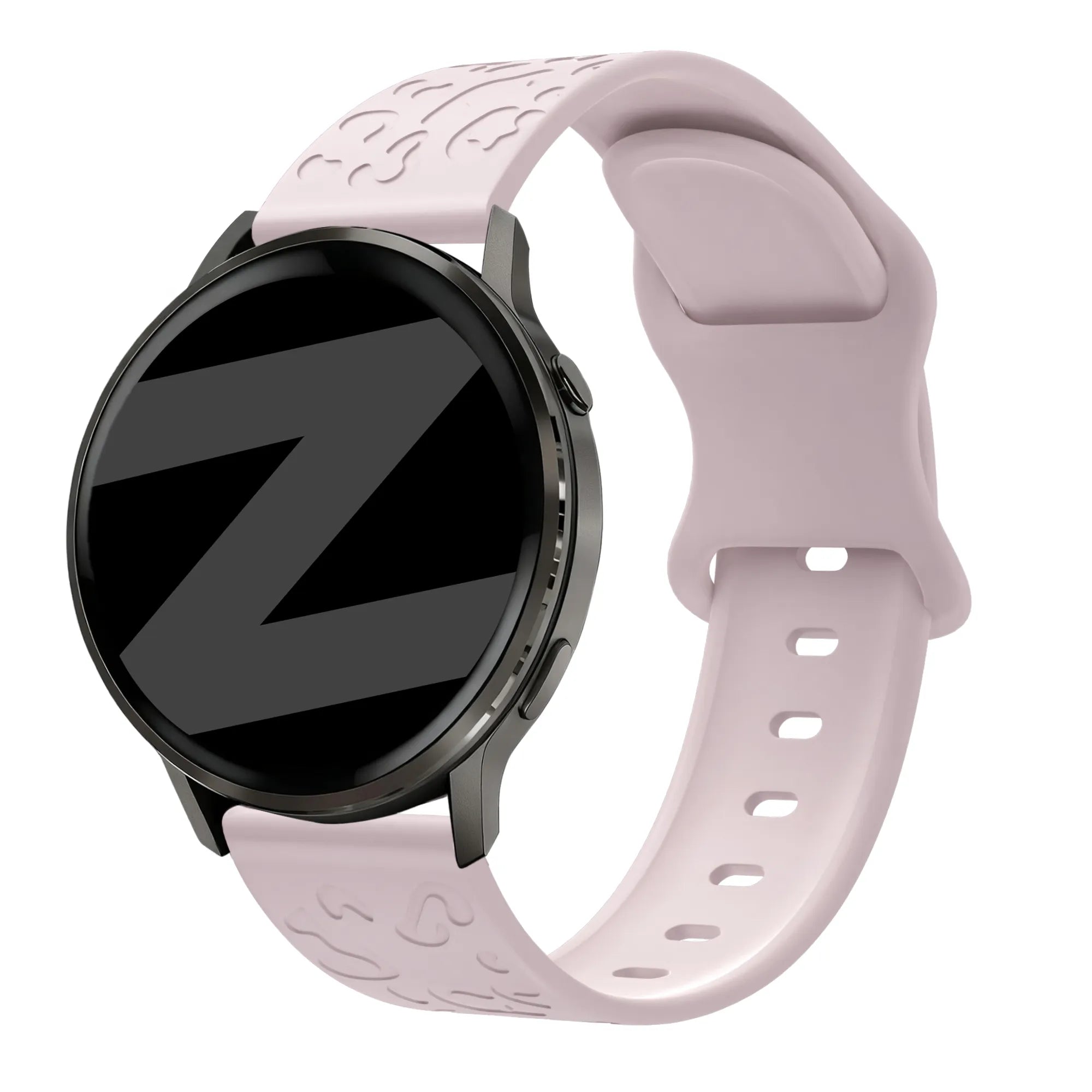 Bandz Bracelet silicone 'Léopard' Garmin Vivoactive 4s (rose)