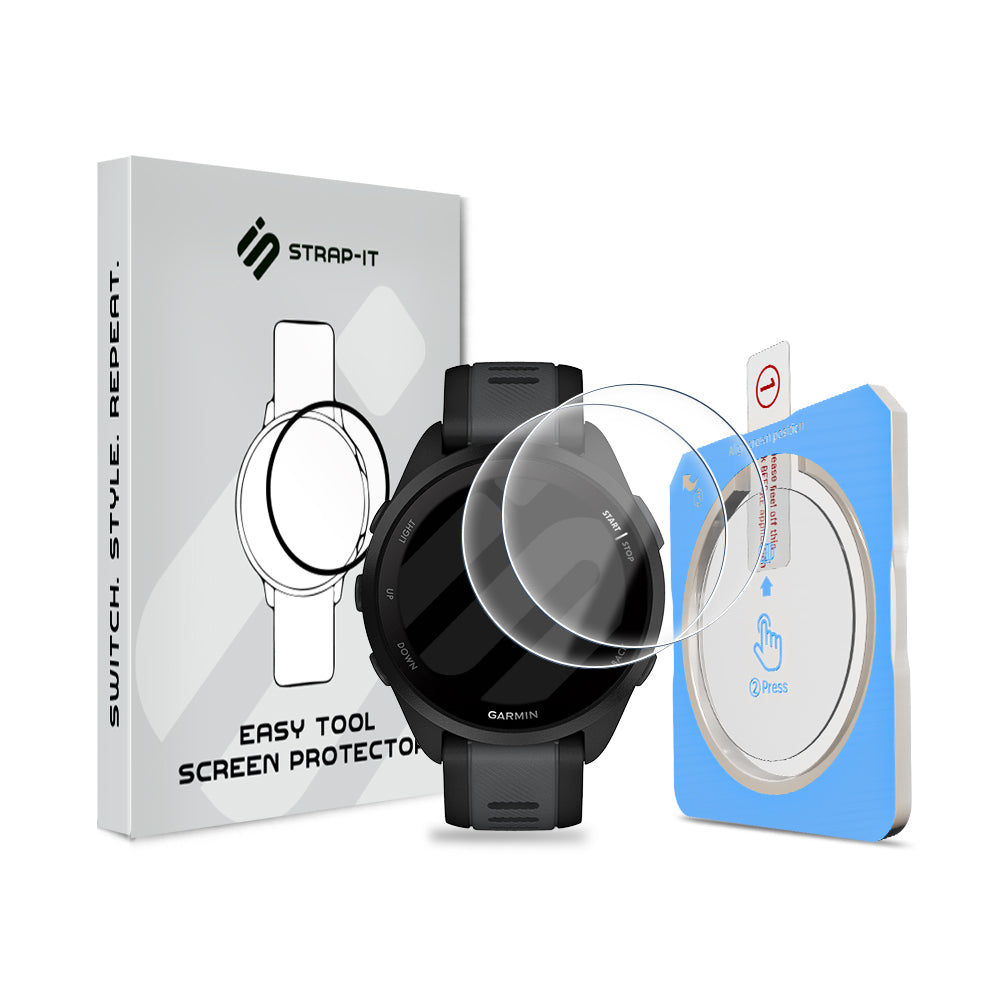 Protecteur d'écran avec outil de pose en un clic - Garmin Forerunner 165