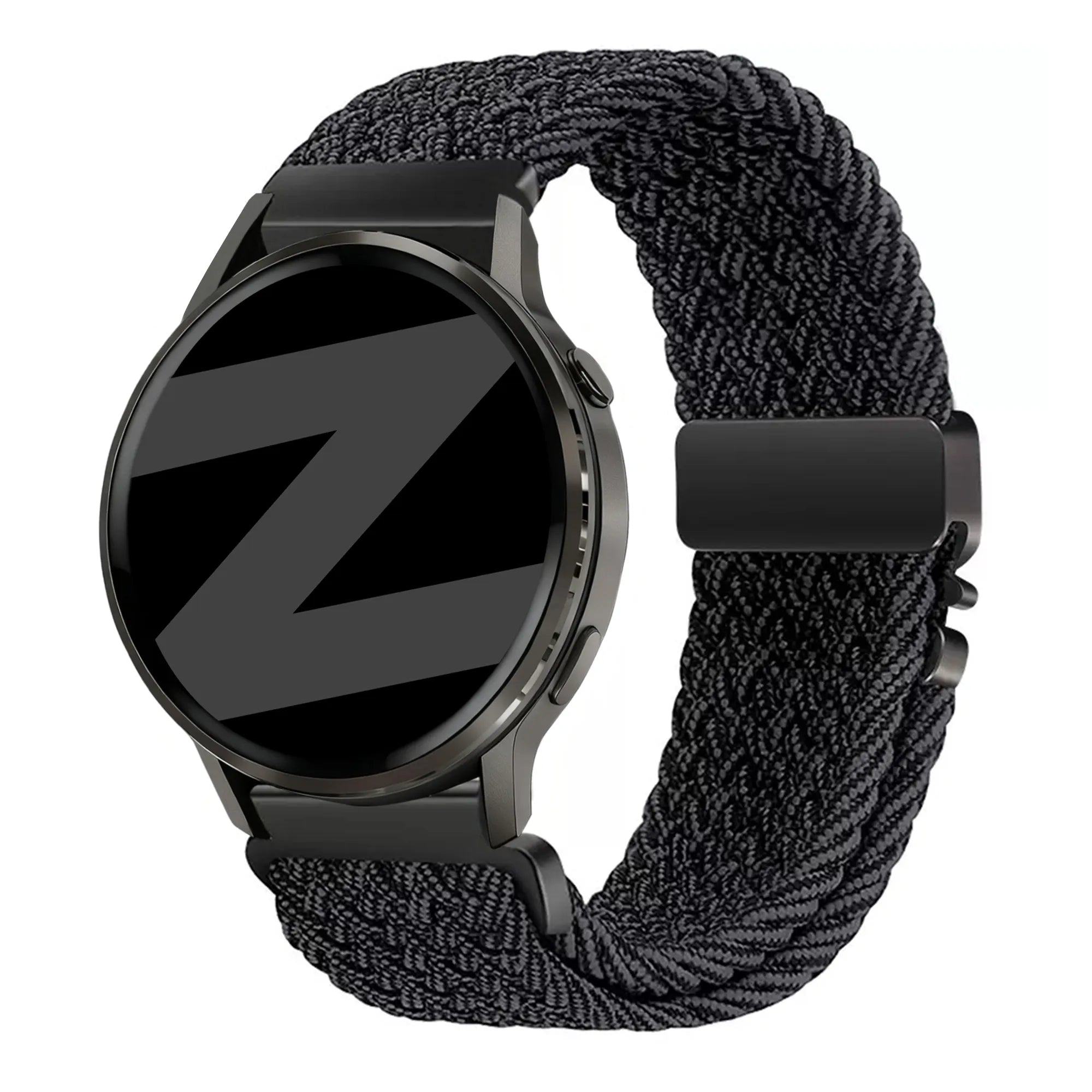 Bandz Bracelet tressé 'Parachute' Garmin Vivoactive 4 (graphite)