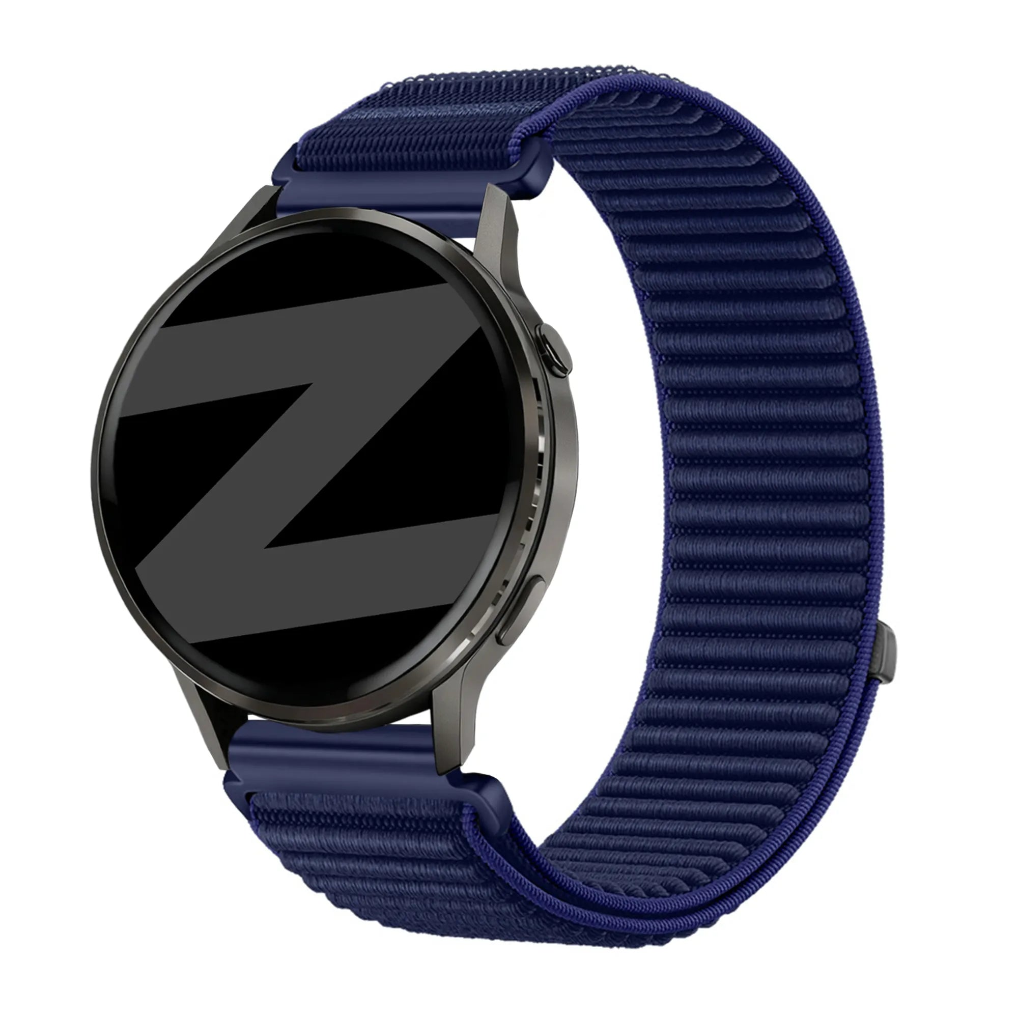Bandz Bracelet nylon ondulé Garmin Vivoactive 4s (bleu foncé)