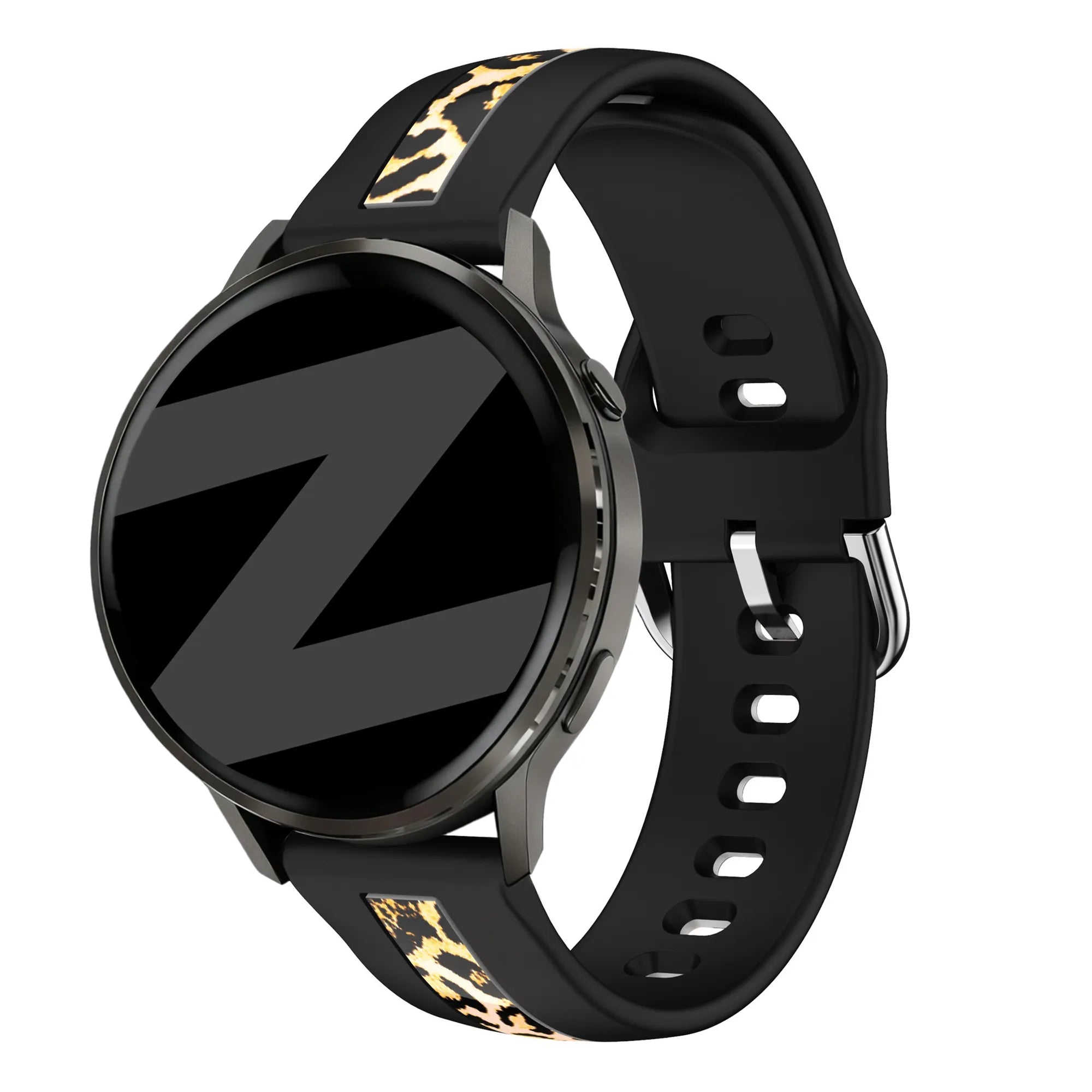 Bandz Bracelet dual léopard Polar Pacer (noir)