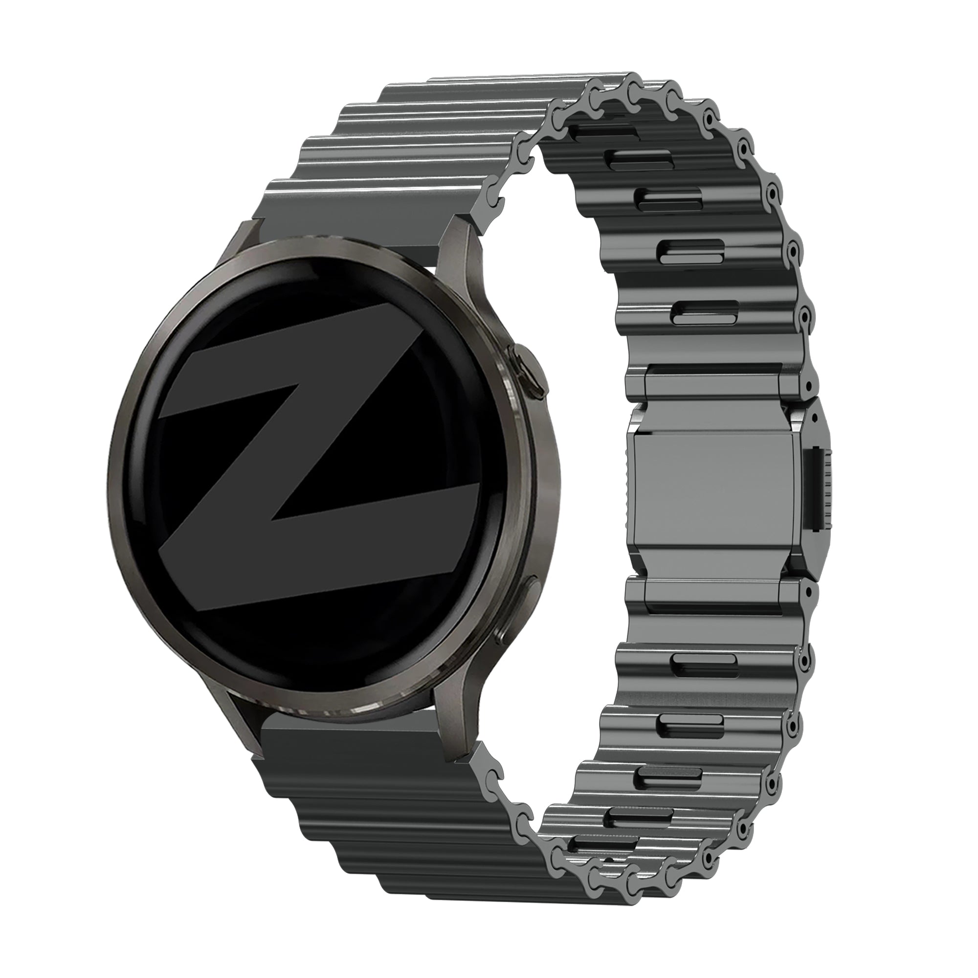Bandz Bracelet acier premium 'Ocean' Garmin Venu 3 (graphite)