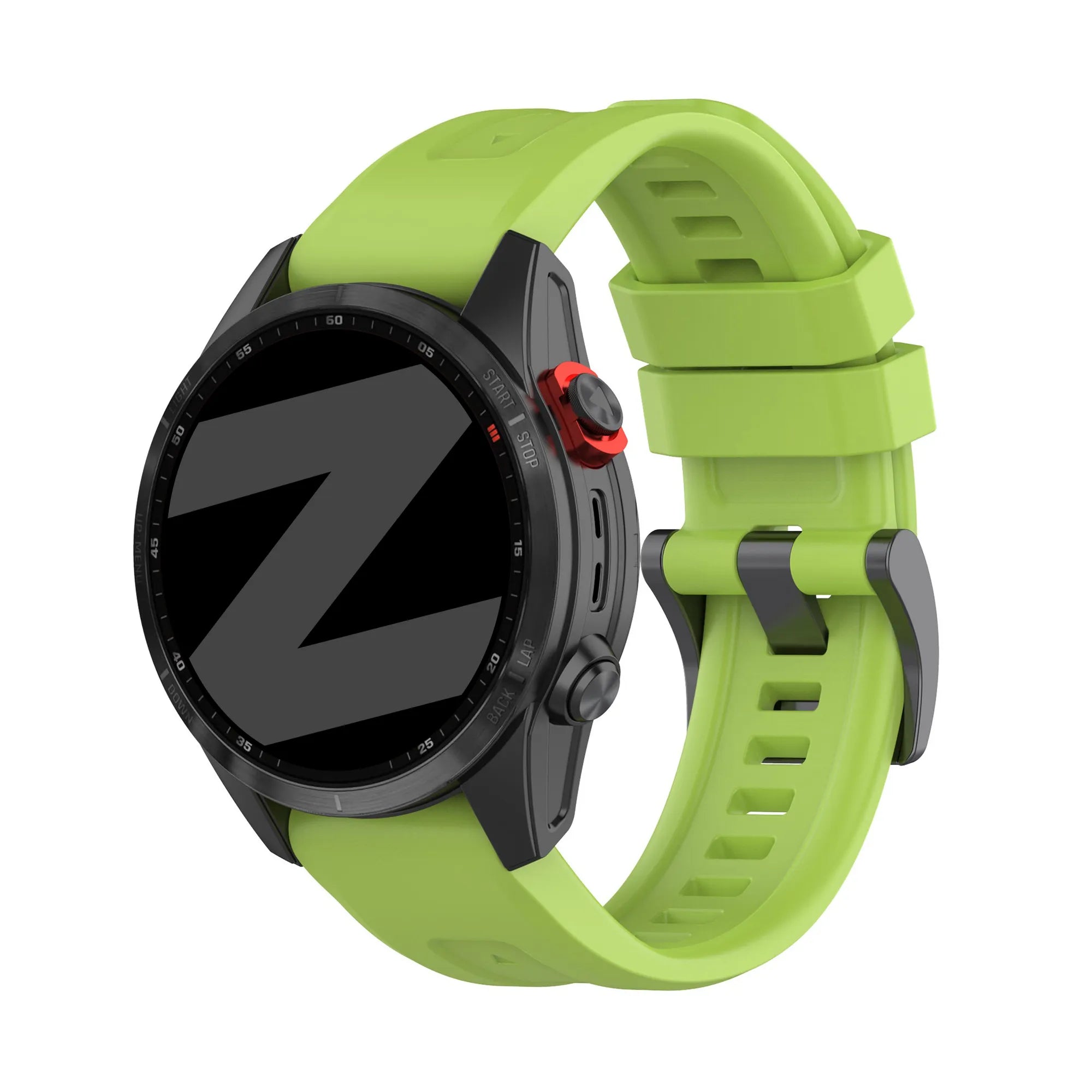 Bandz Bracelet silicone 'Classic' Garmin Enduro 1 / 2 / 3 (verte clair)