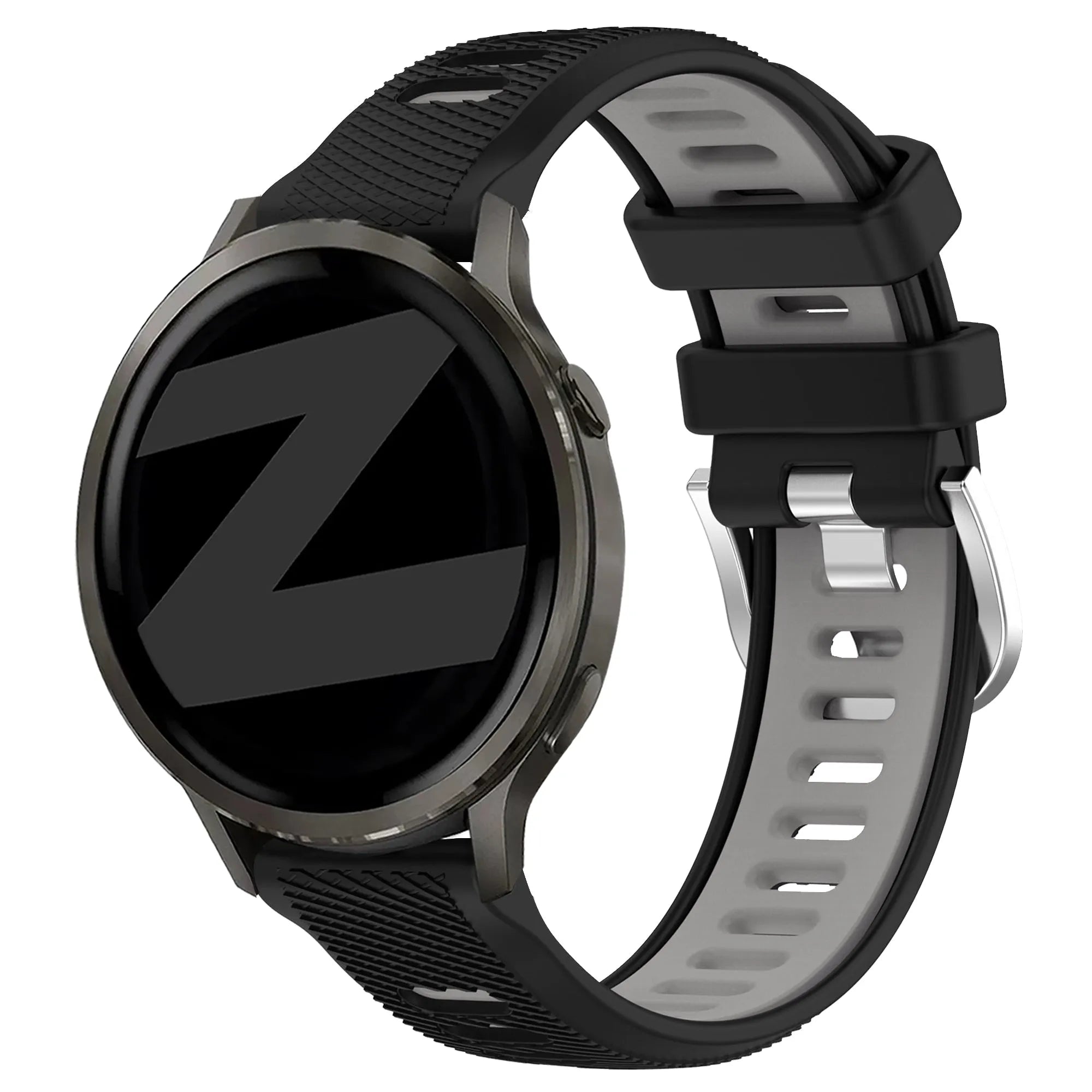 Bandz Bracelet sport avec boucle Garmin Forerunner 265s (noir/gris)