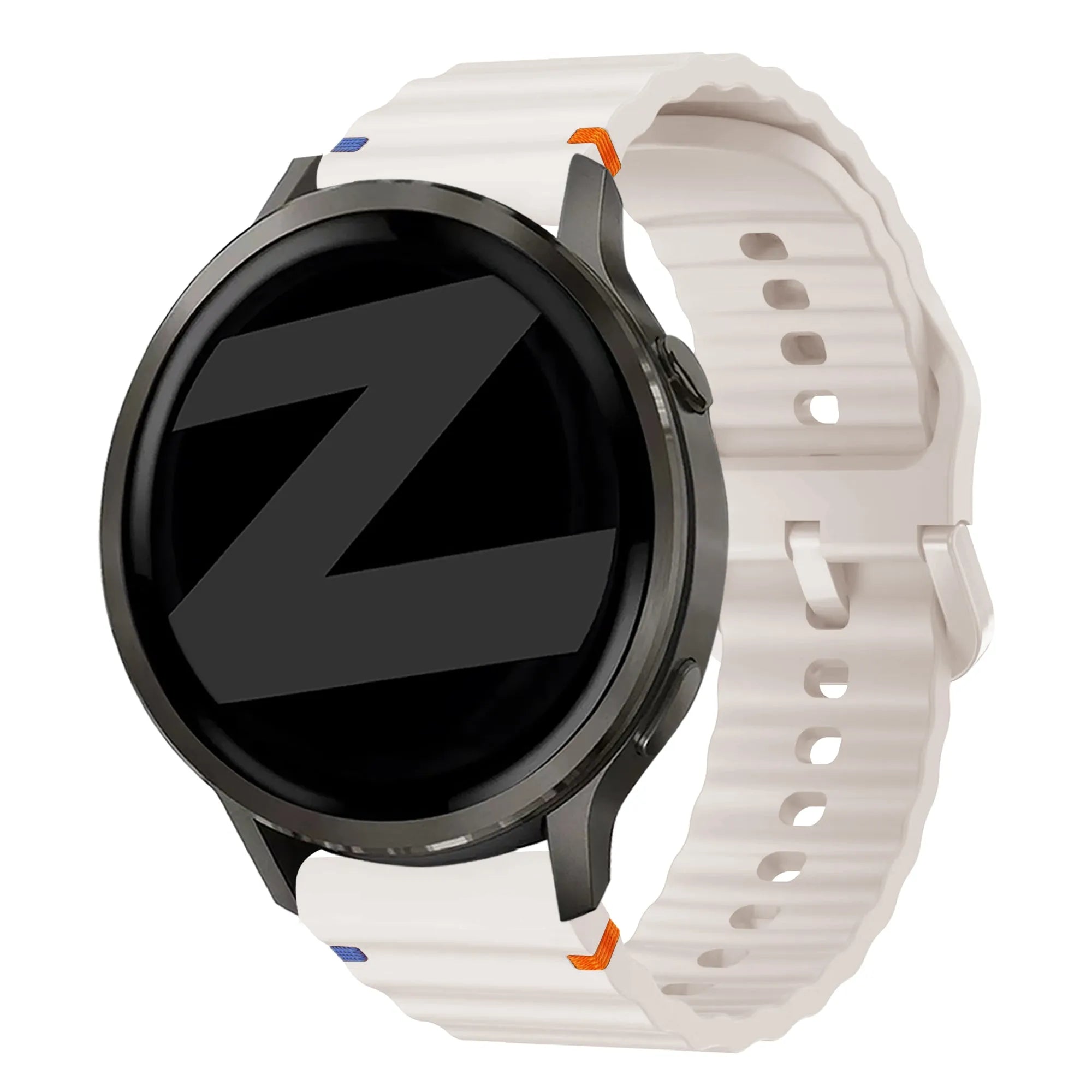 Bandz Bracelet silicone ondulé Garmin Forerunner 265s (lumière stellaire)